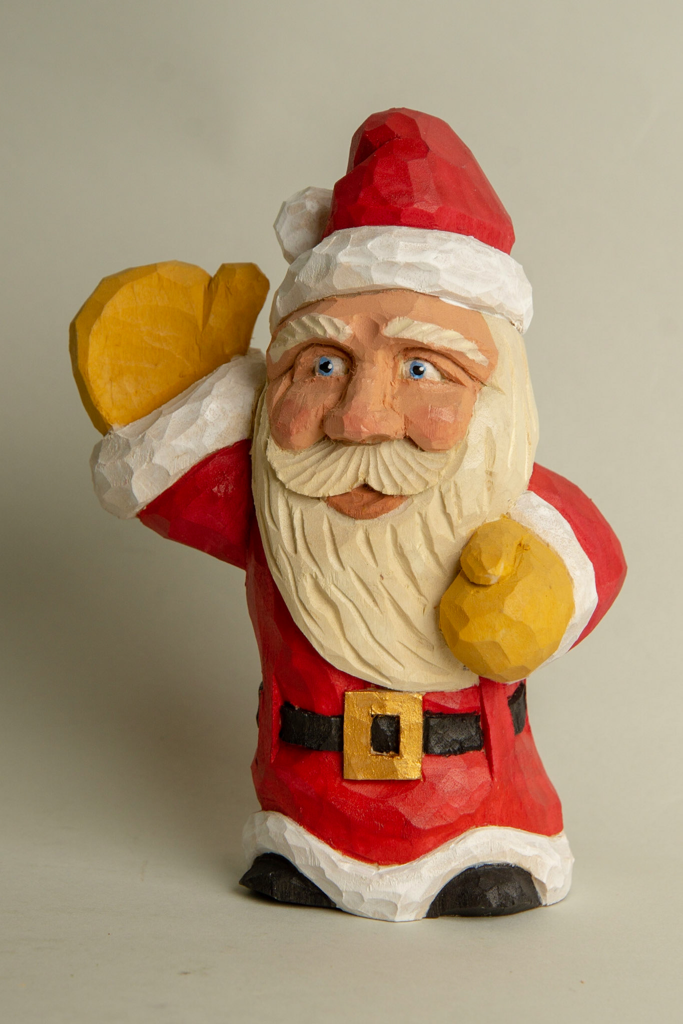 1034 Small Waving Santa -- 4 3/4 inches tall -- $80