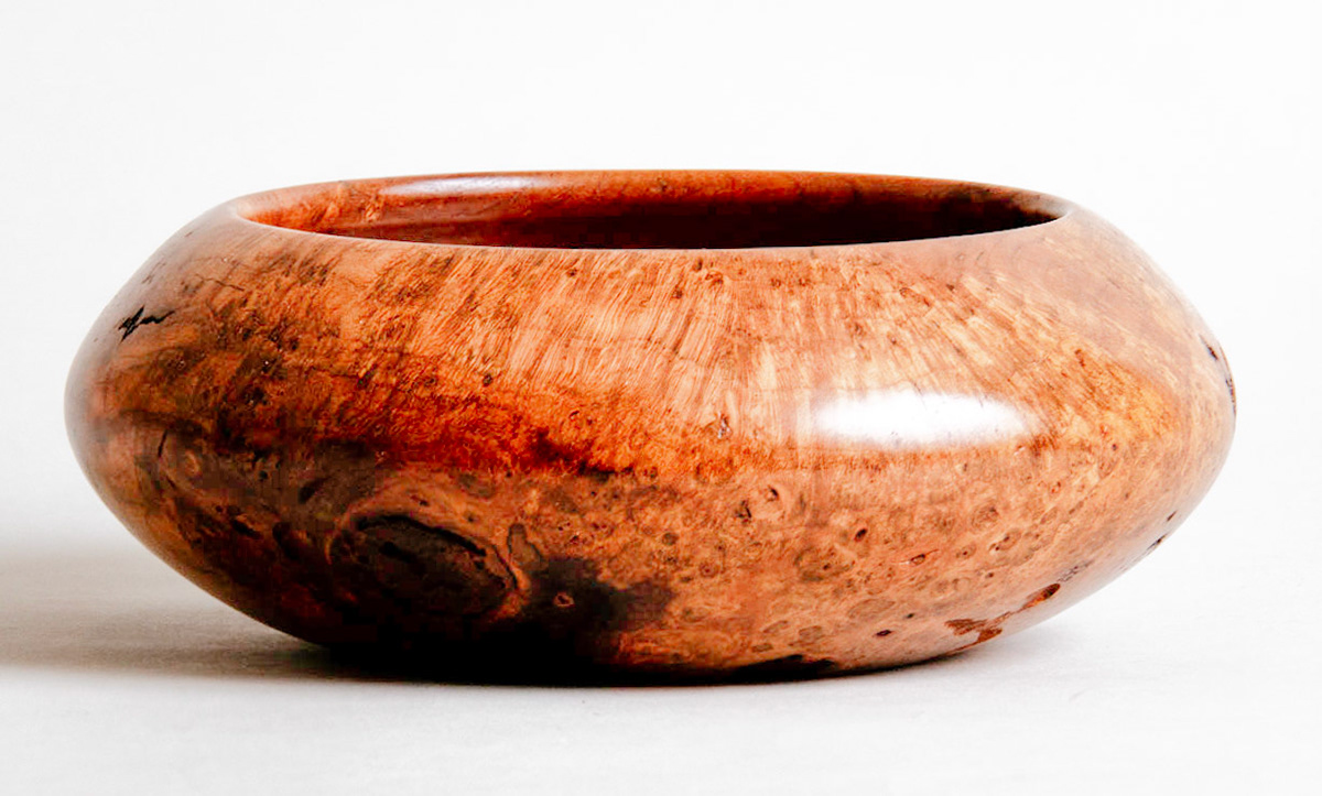 1561 Cherry Burl Bowl - 6x2"