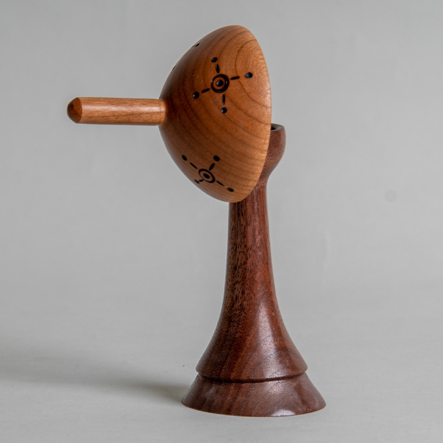1589 Cherry &amp; Walnut Tower Top - 6"