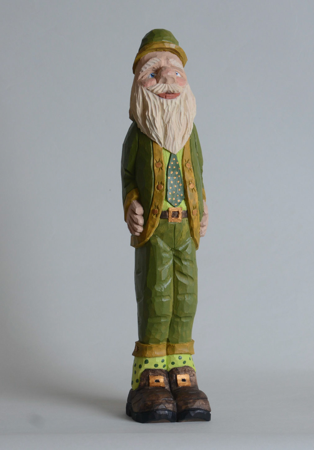 # 917 Skinny Irish Santa - 11 1/2 inches tall $ 125