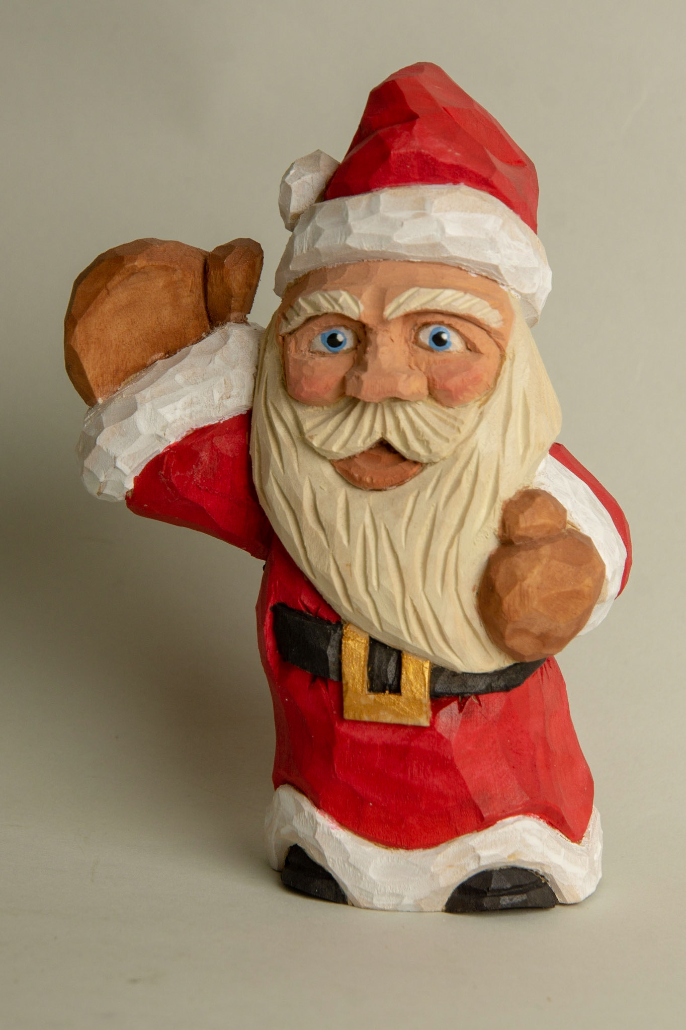 1036 Small Waving Santa -- 4 3/4 inches tall -- $80