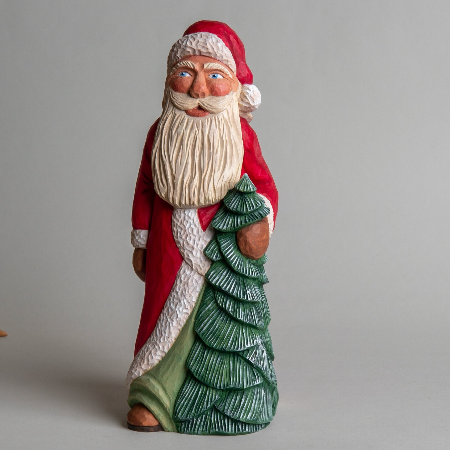 J143-Santa w/tree-10.5in-$125