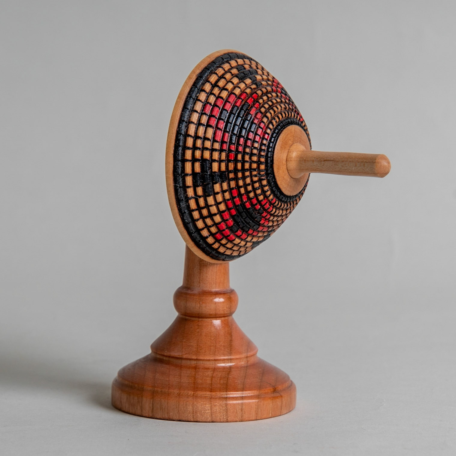 1591 Tower Top Cherry &amp; Maple Basketweave 6" Sold