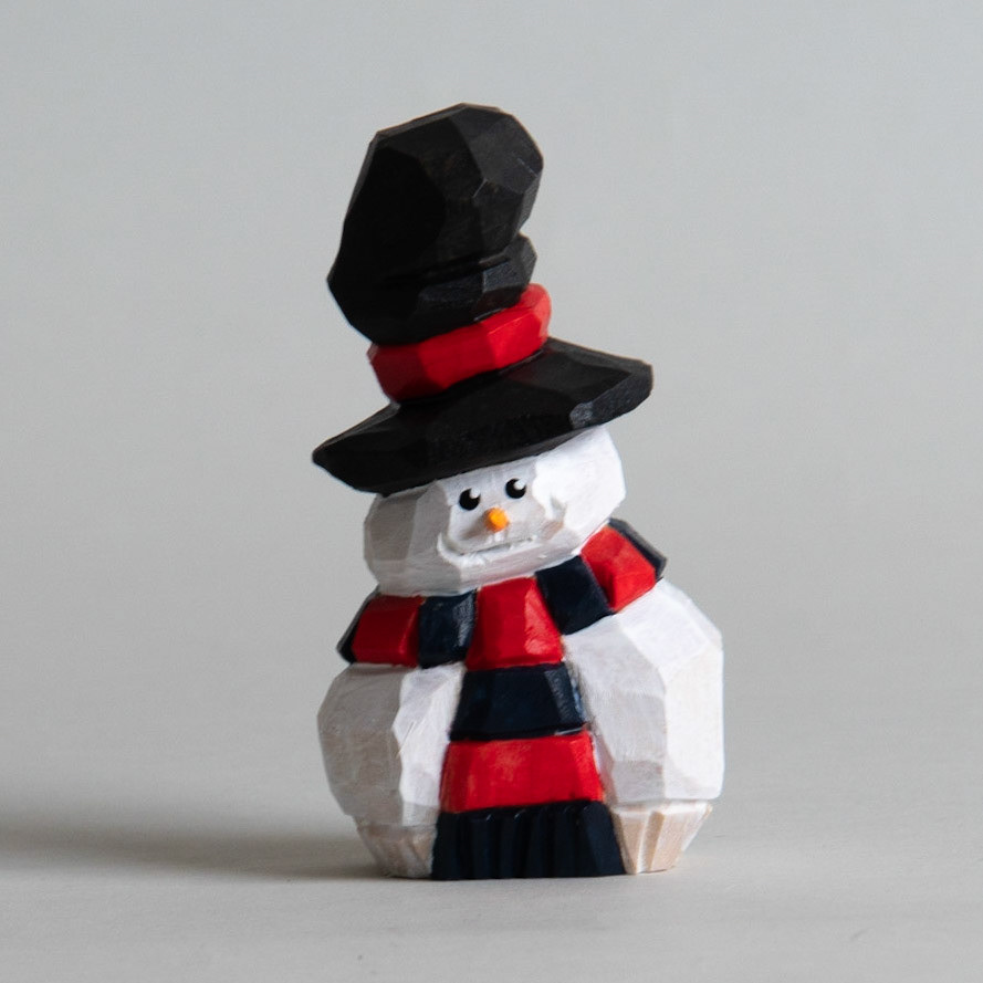 1559 - Flat Plane Snowman - 4.5"