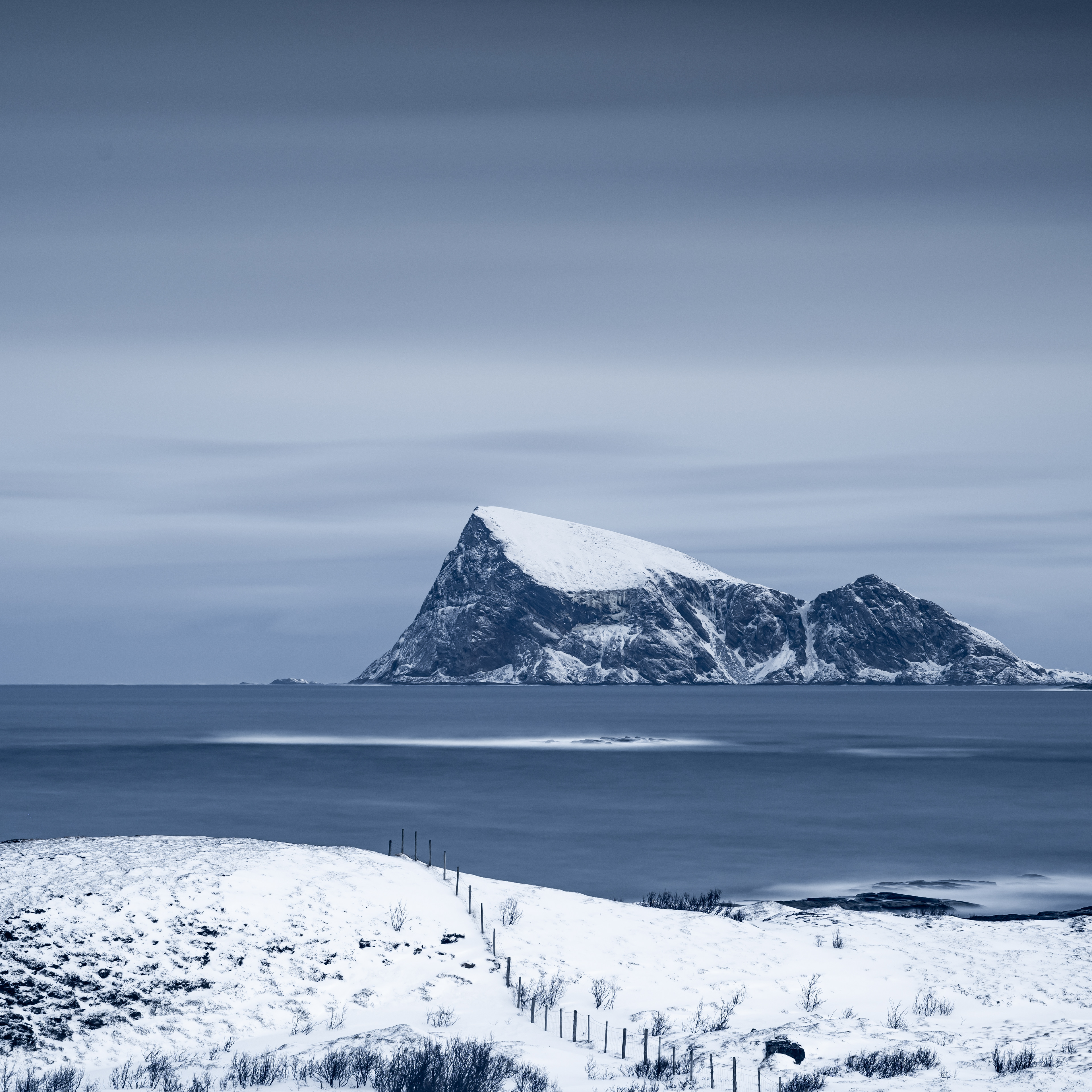 "Blue sky beyond barbed wire - I wish I were sky."  Paul B. Janeczko