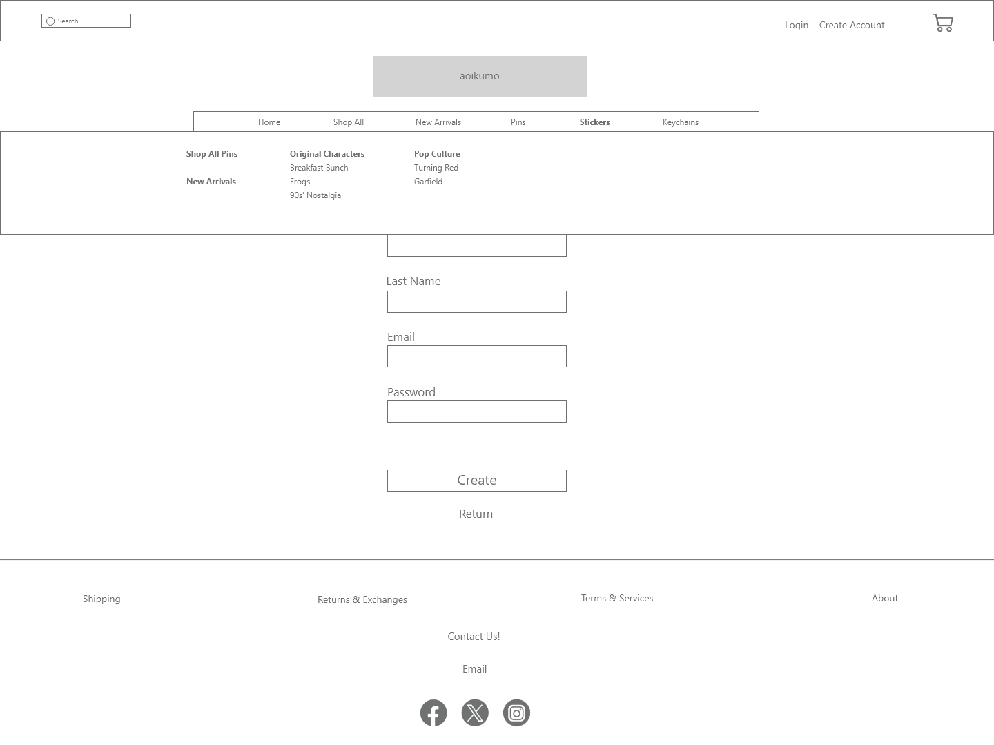 Drop-down Menu