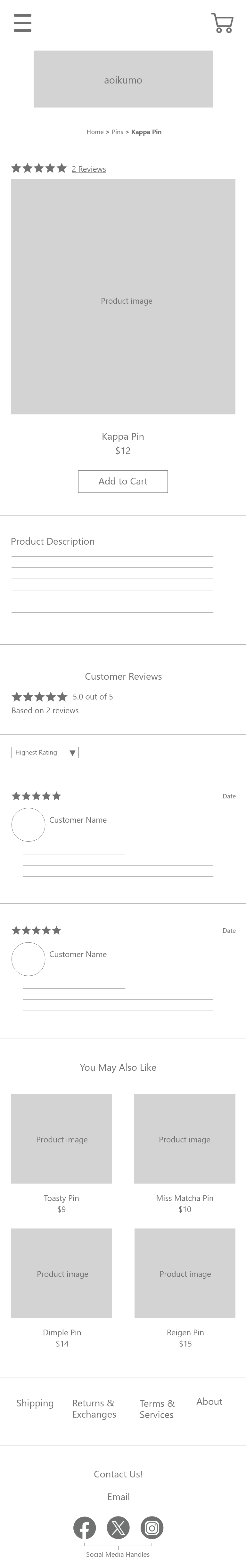 Product Page