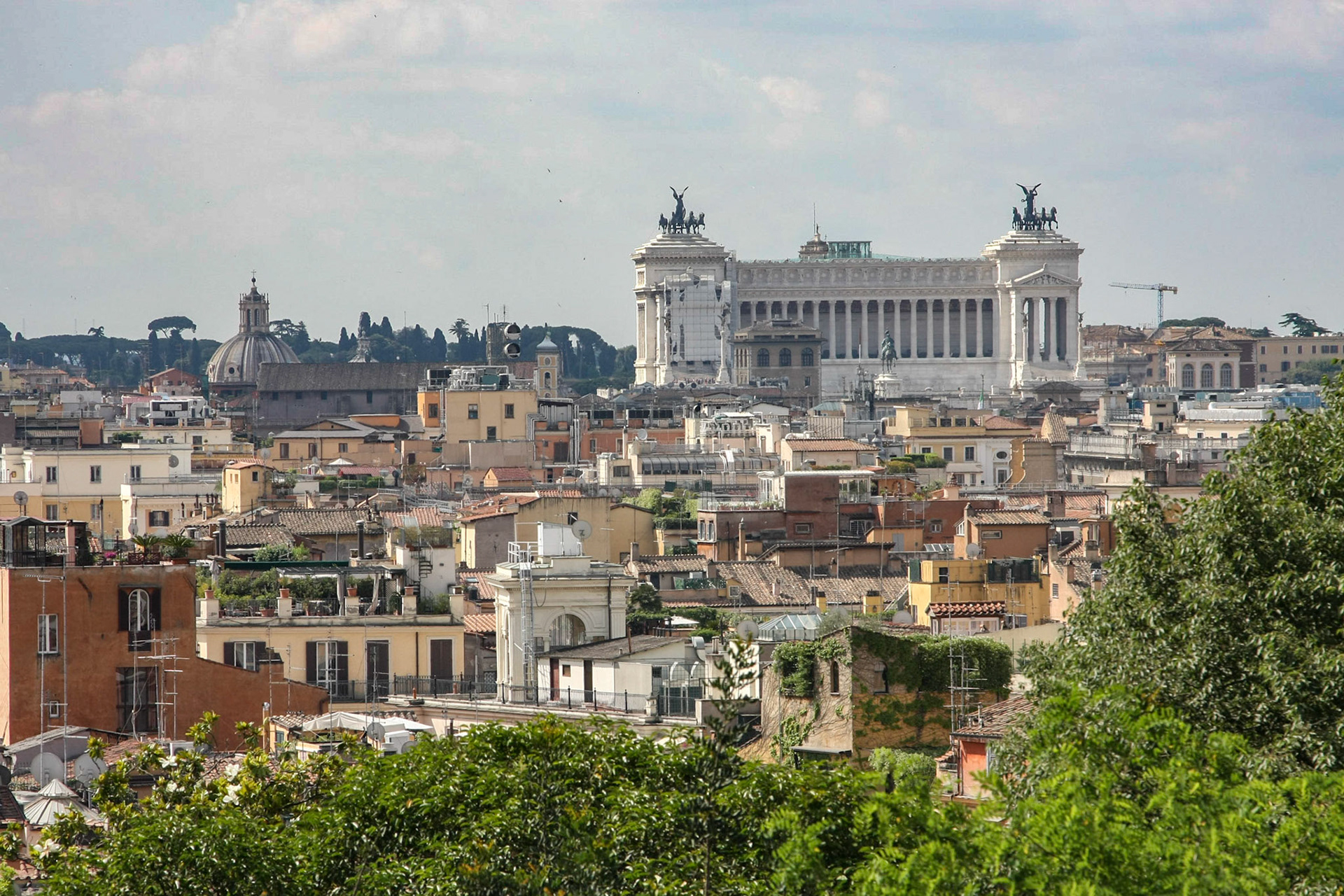 The Altare della Patria (Altar of the Fatherland) also known as "The Vittoriano",