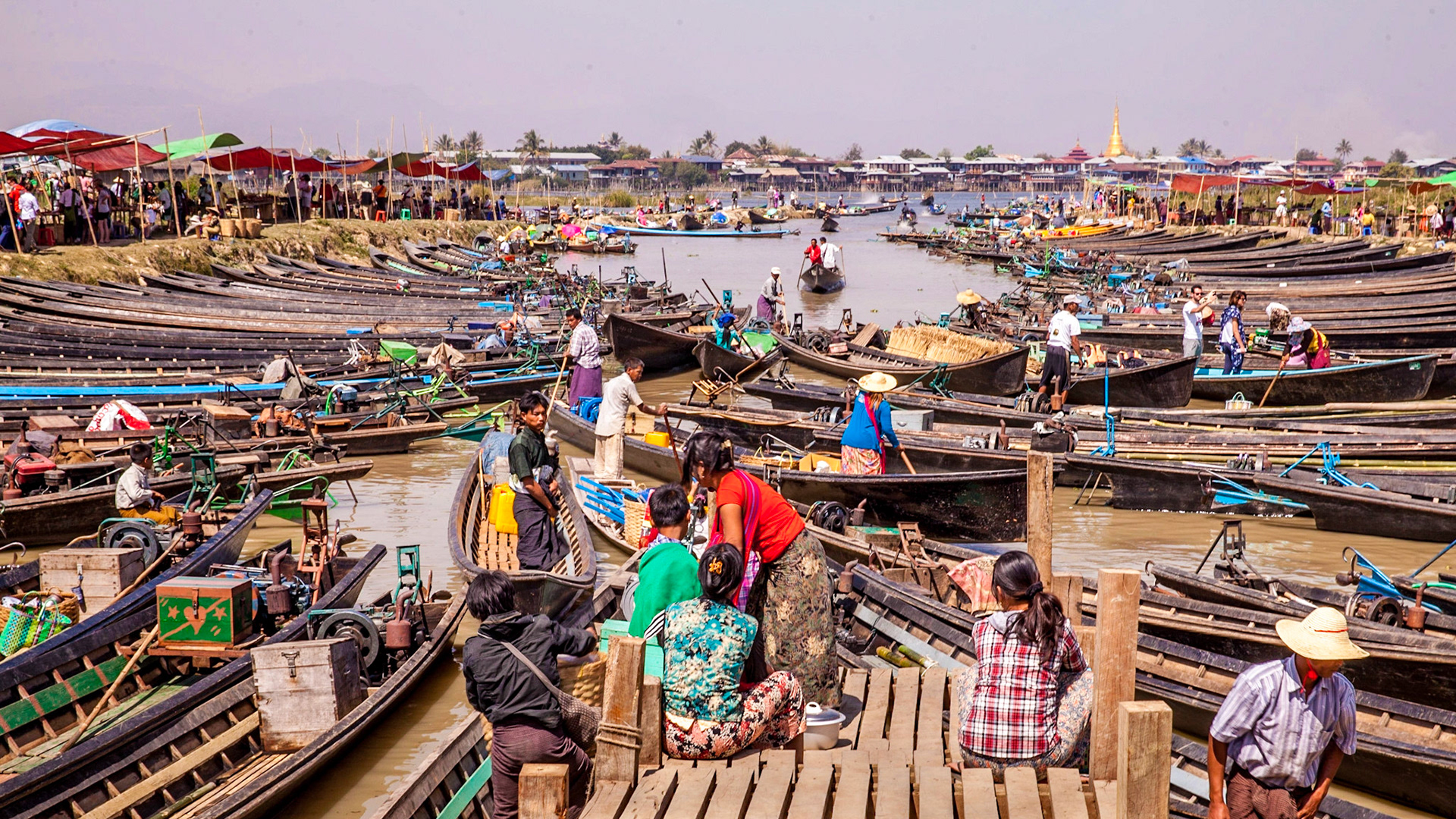 Market day, Inle Lake, Myanmar