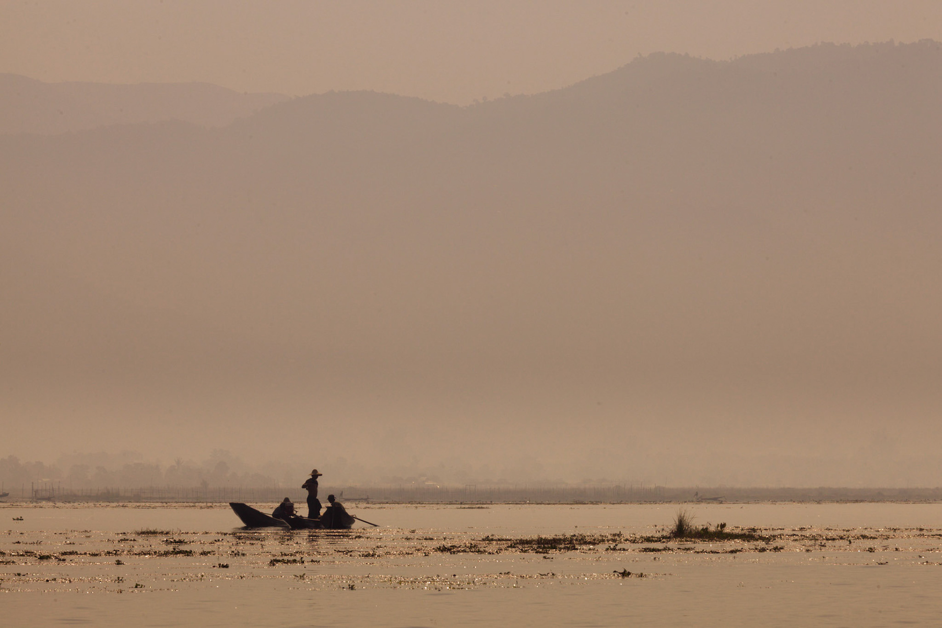Hazy morning, Inle Lake, Myanmar