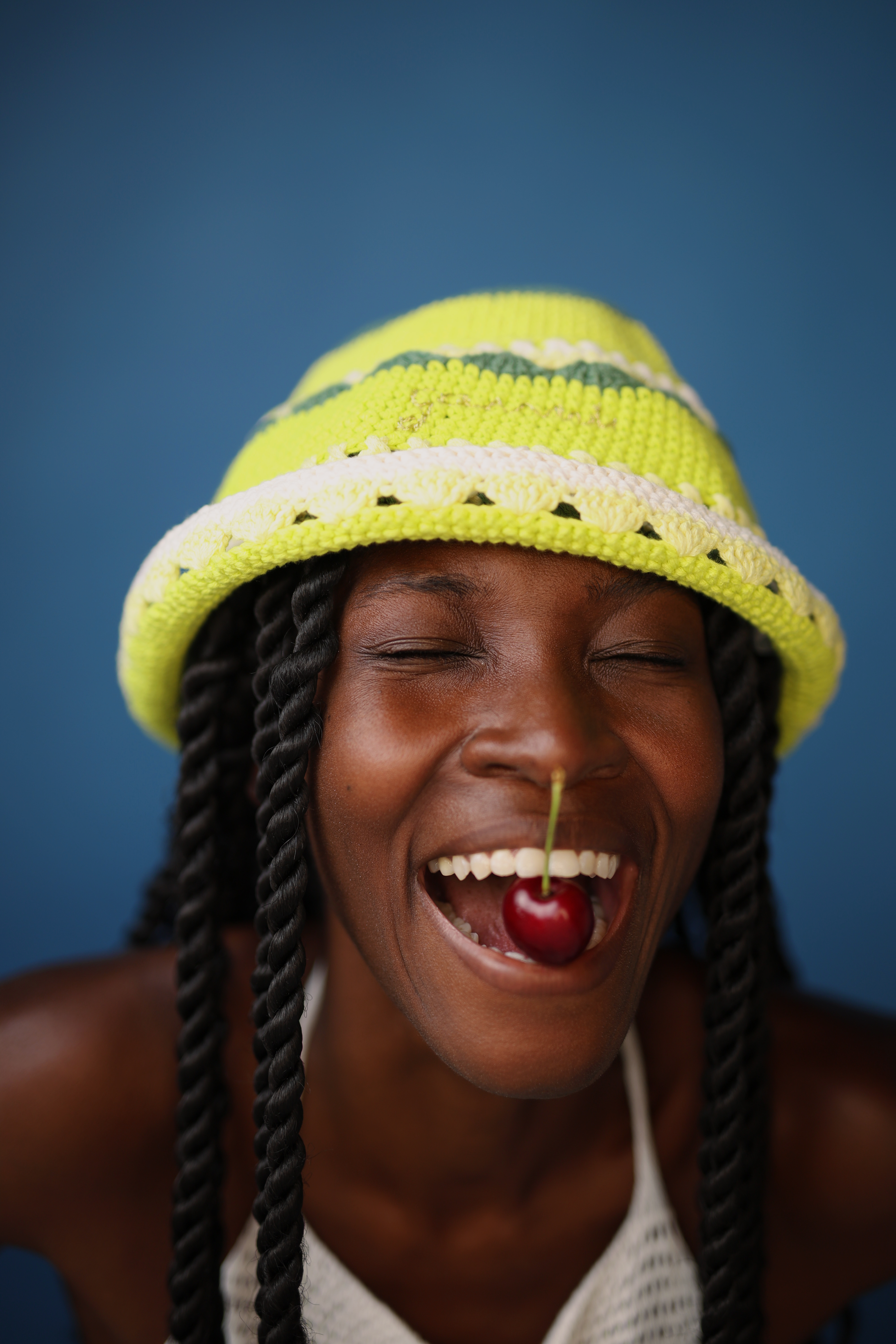 Ivana with a pre-loved Ganni hat