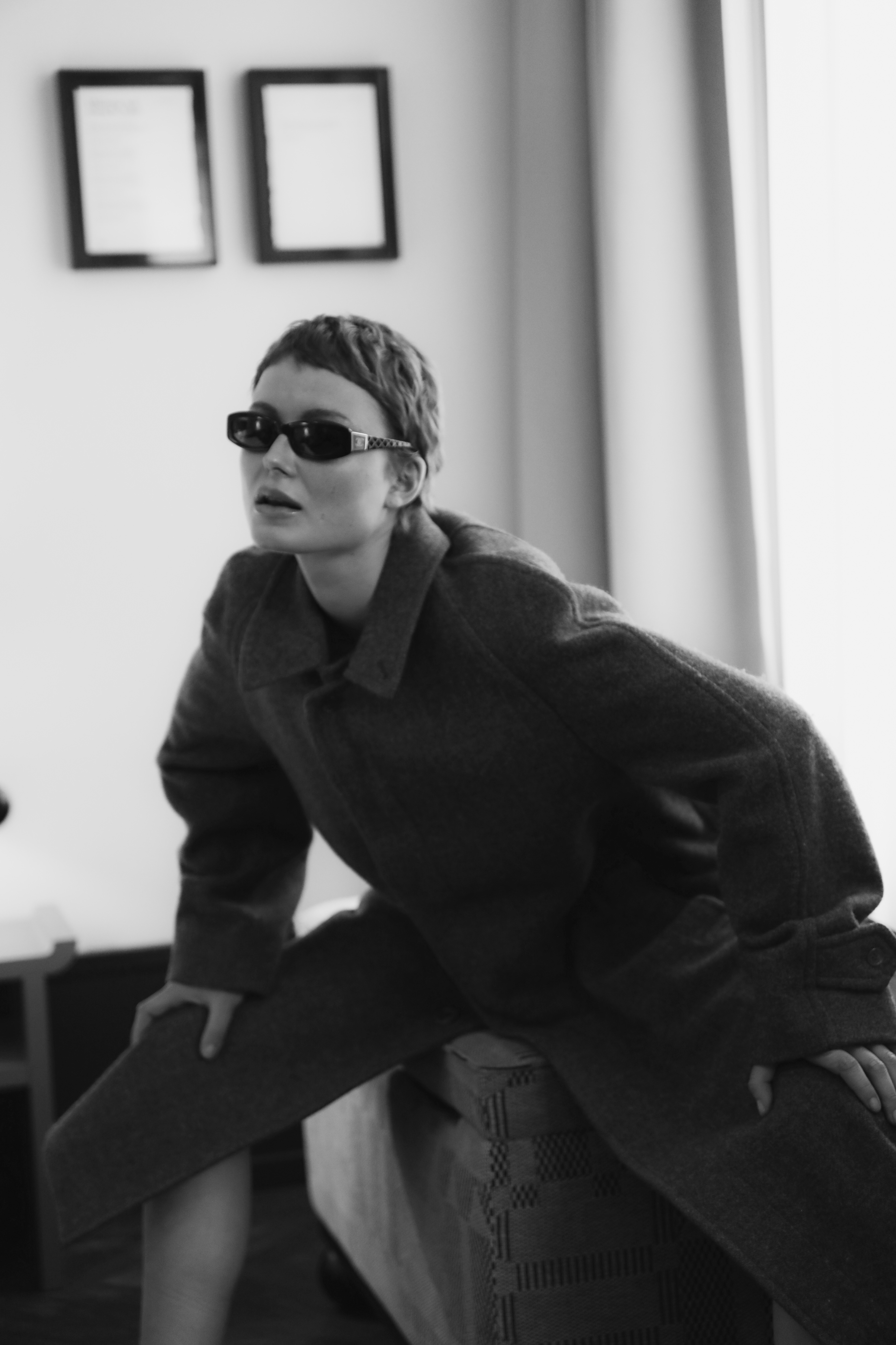 Hannah in vintage Burberry