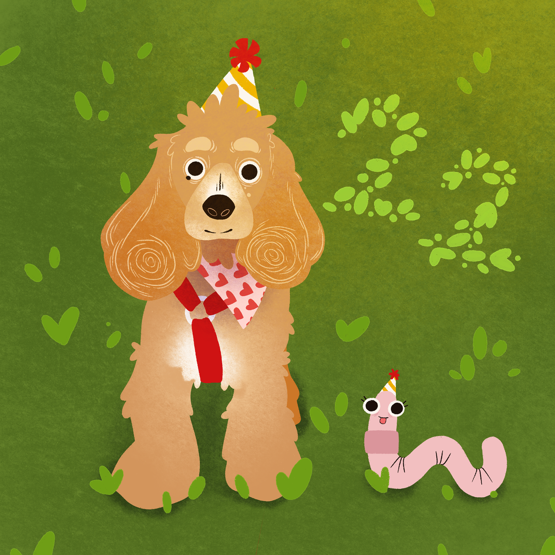 Pet Owner Birthday Illustration