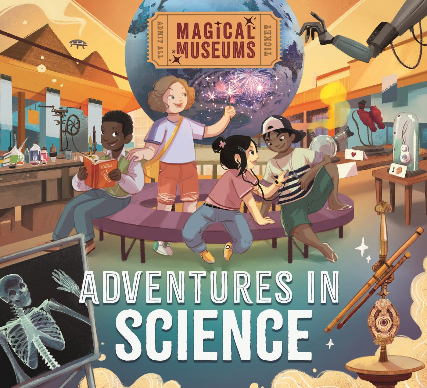 Magical Museums series cover design for Franklin Watts