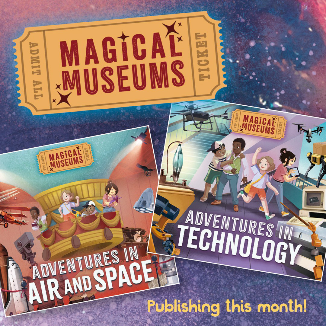 Magical Museums Logo Series design with 2 covers for Franklin Watts