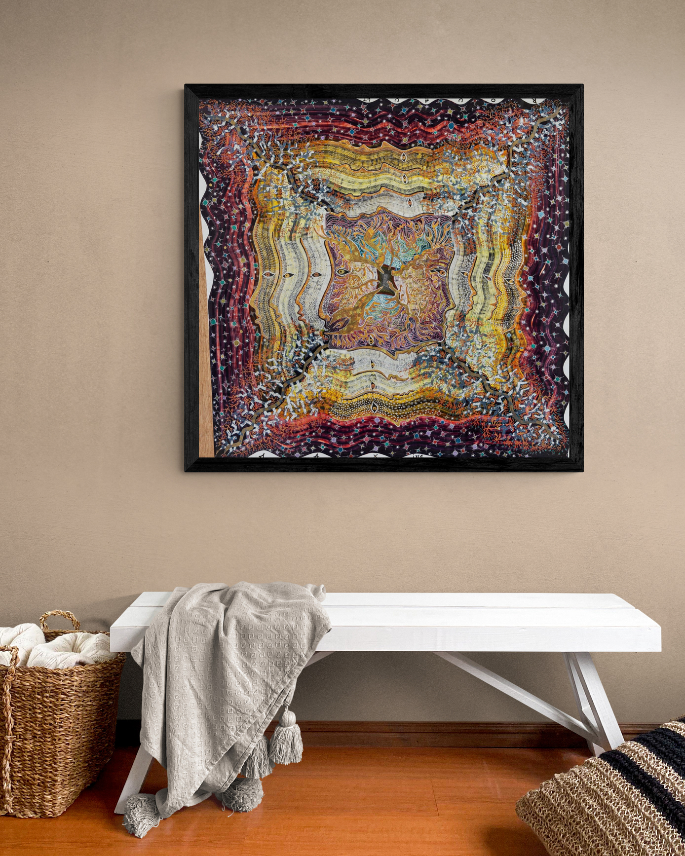 2020 - 100x100cm - "Rubick's Face" (vendu)