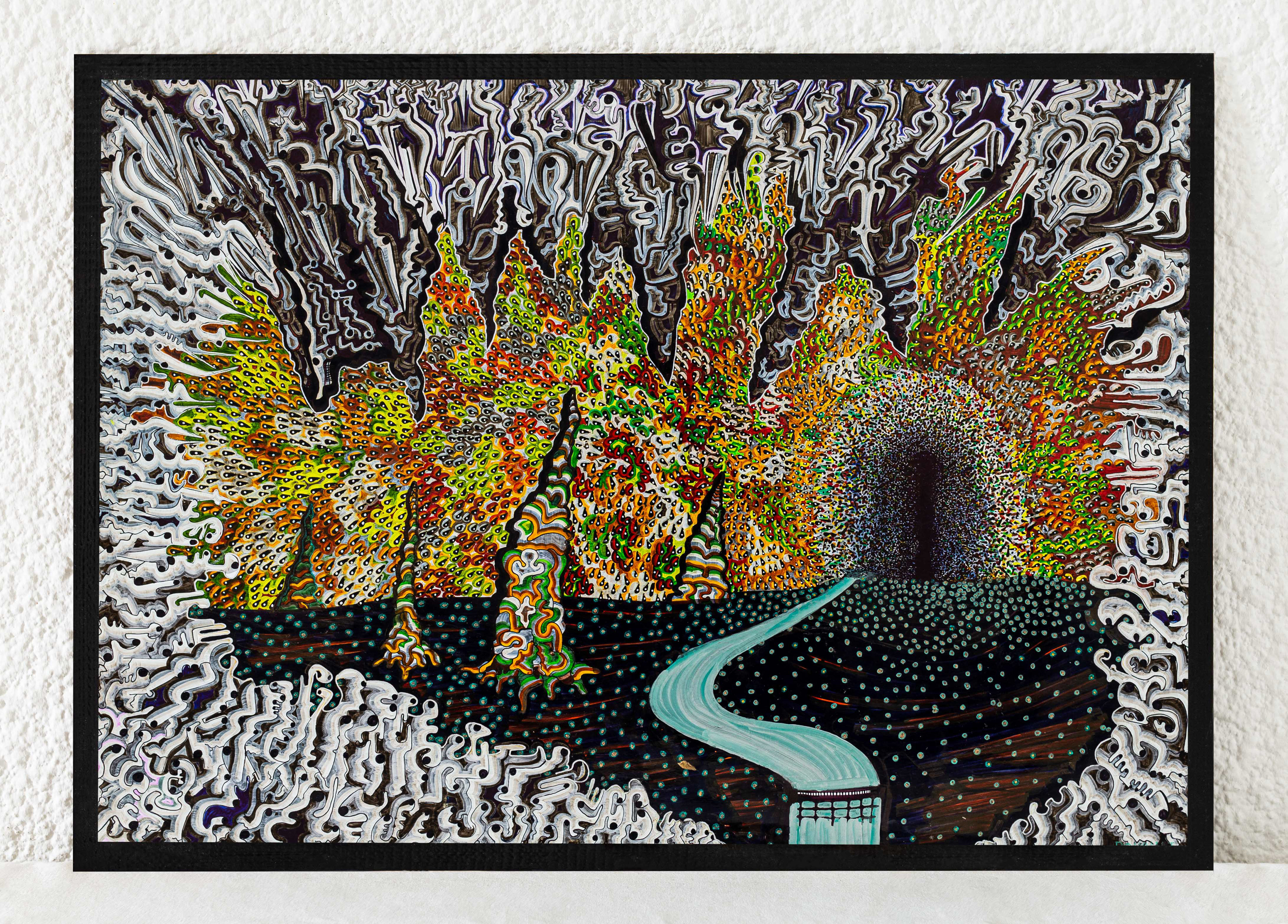 2019 - 59,4x42cm - "La grotte de la Reine Hortense"
