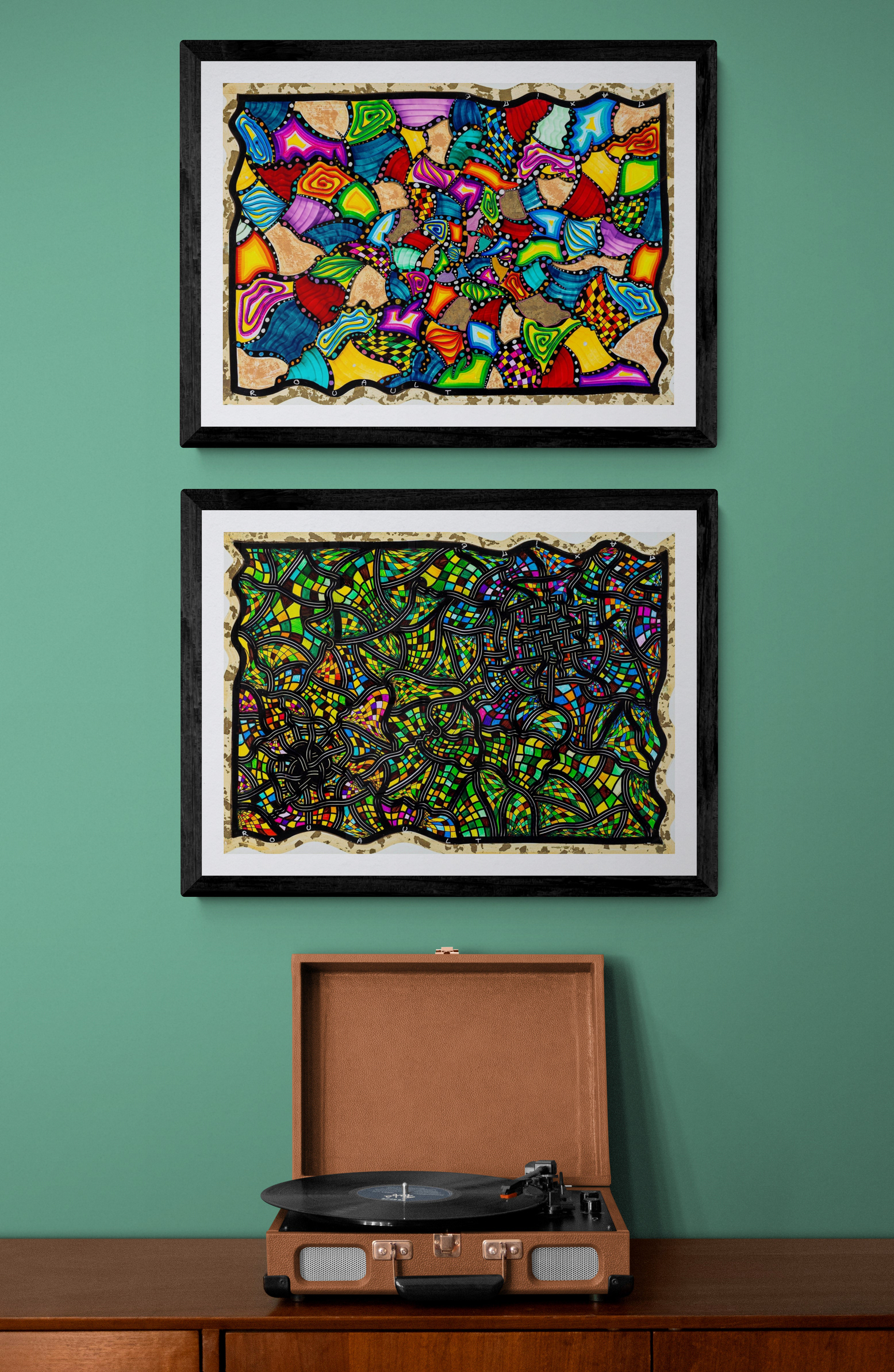 "Arlequin" & "Partie d'échecs"