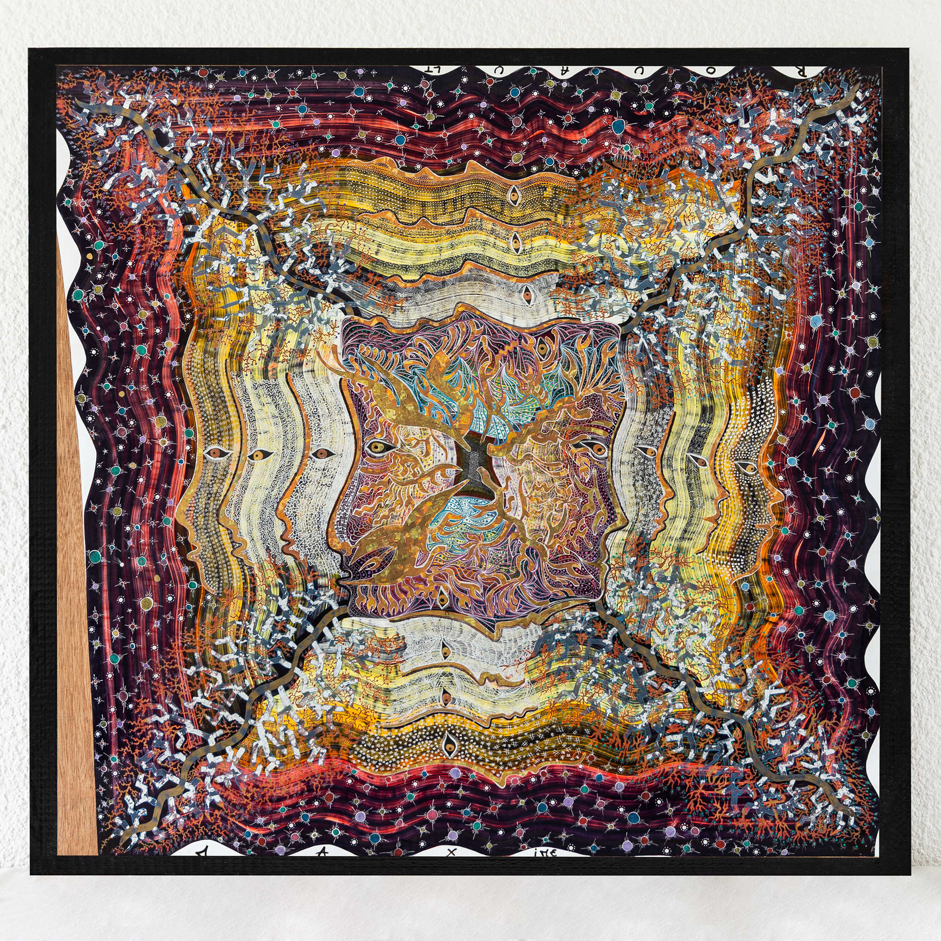 2020 - 100x100cm - "Rubick's Face" (vendu)