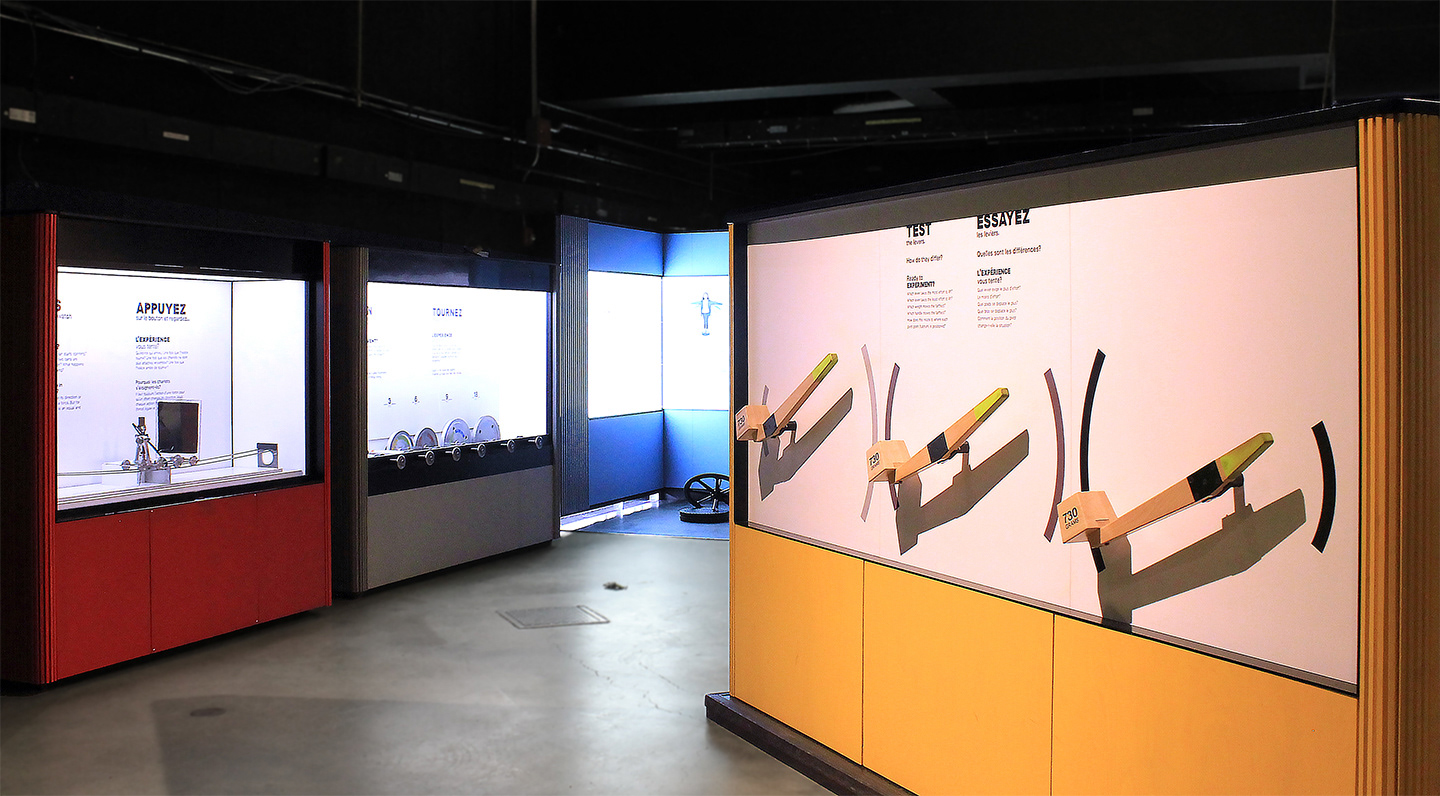 Cohesive look and feel throughout exhibits
