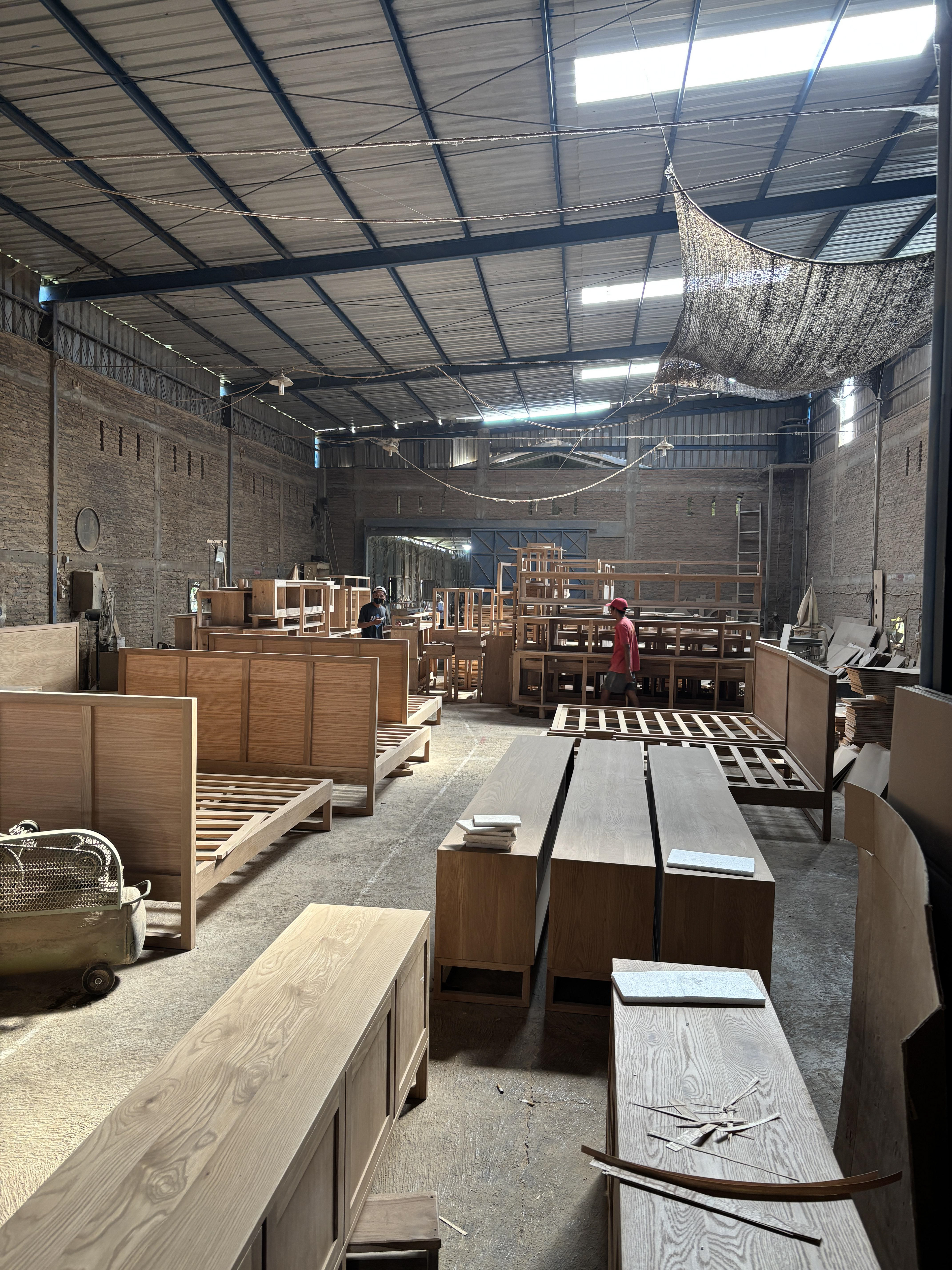 This is our workshop, where craftsmanship and quality come together to create our furniture