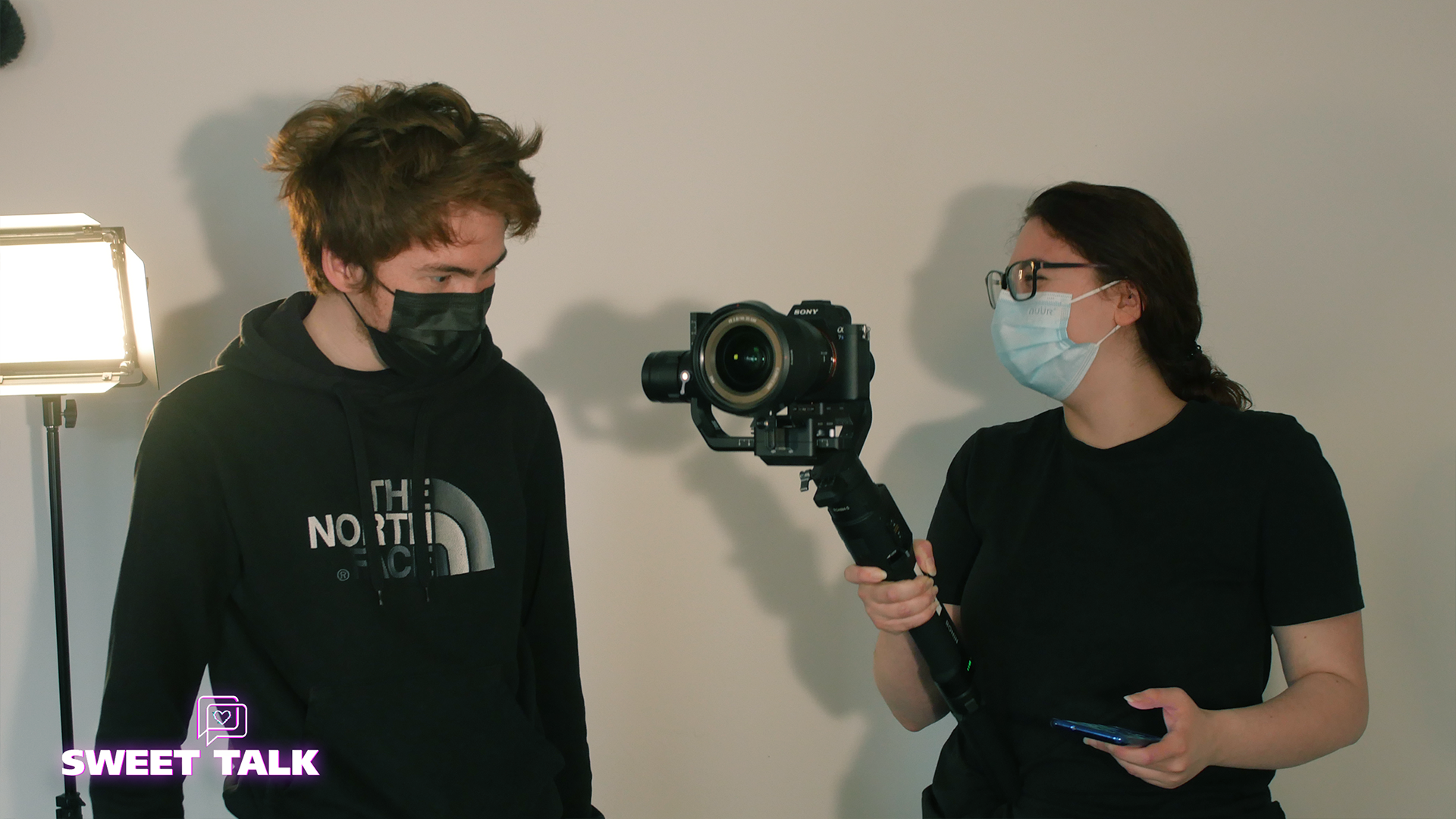 Having a chuckle with Sweet Talk's DOP!