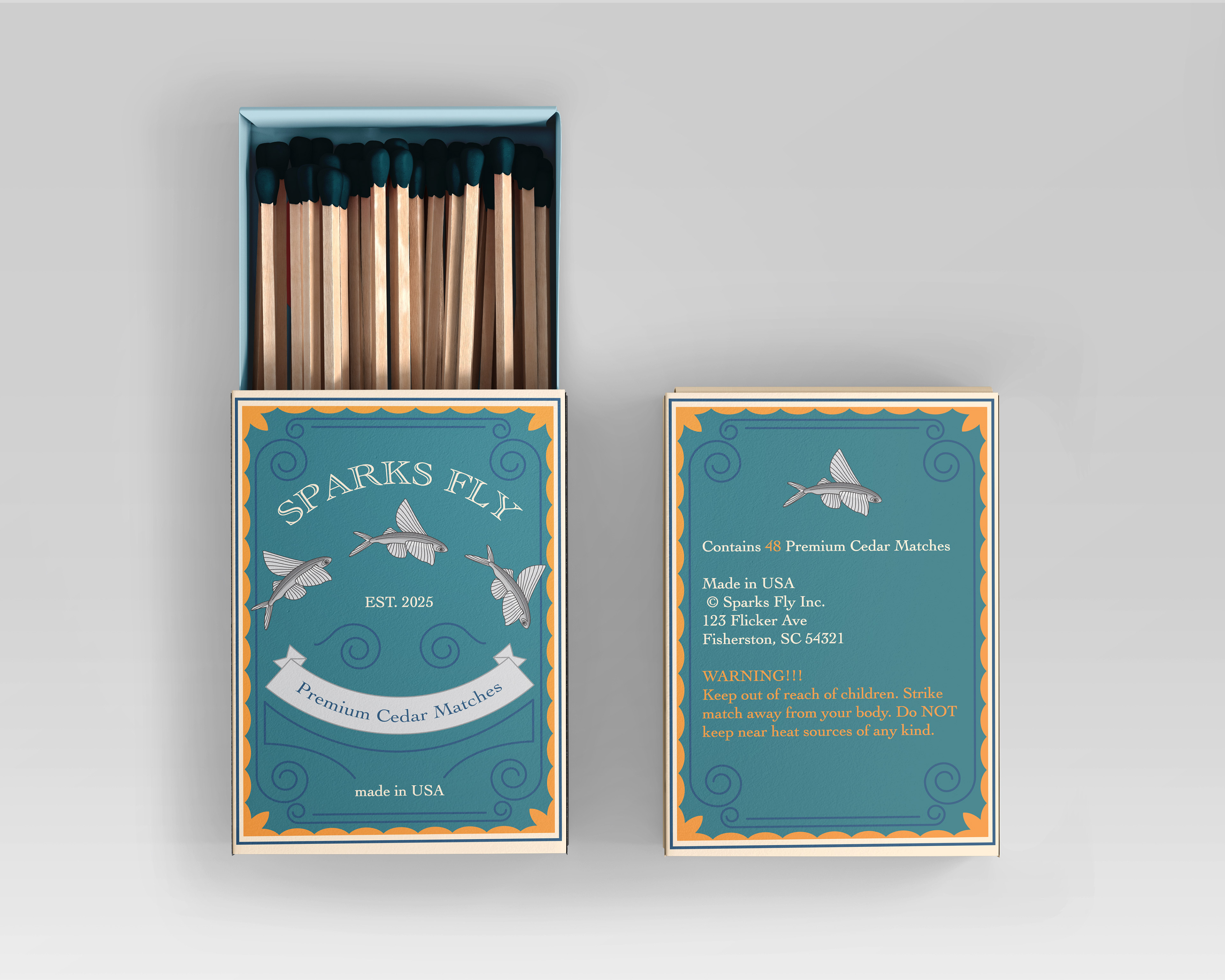 Sparks Fly Premium Cedar Matches