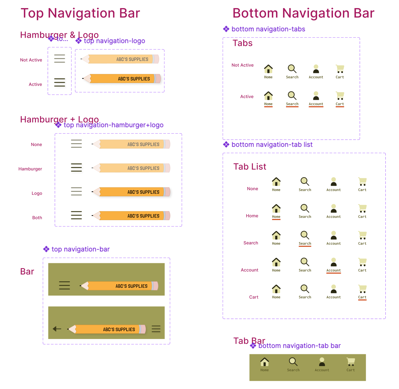 Navigation Bars