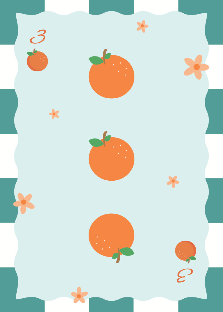 3 of Oranges