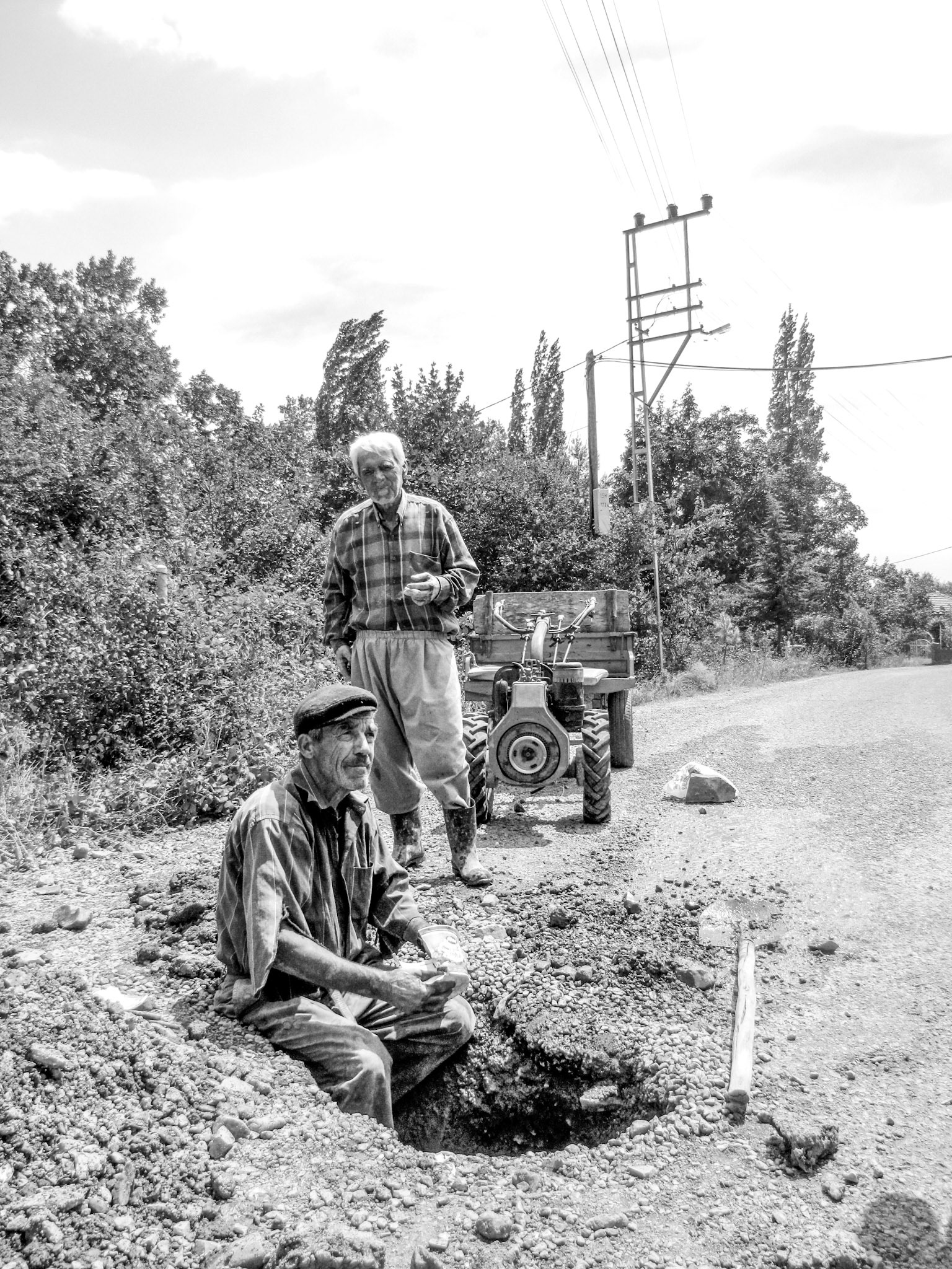 Travaux de voirie. Turquie, 2011