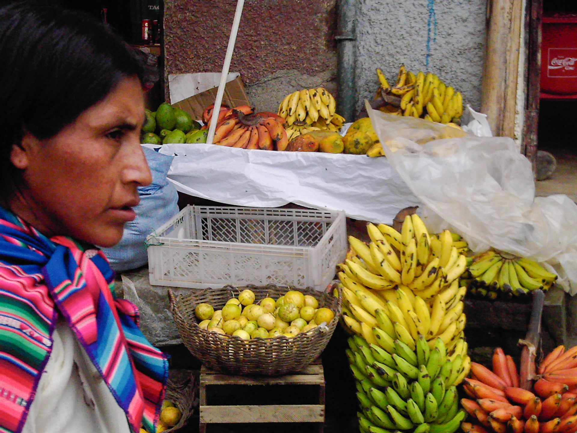 Marché aux fruits, Bolivie