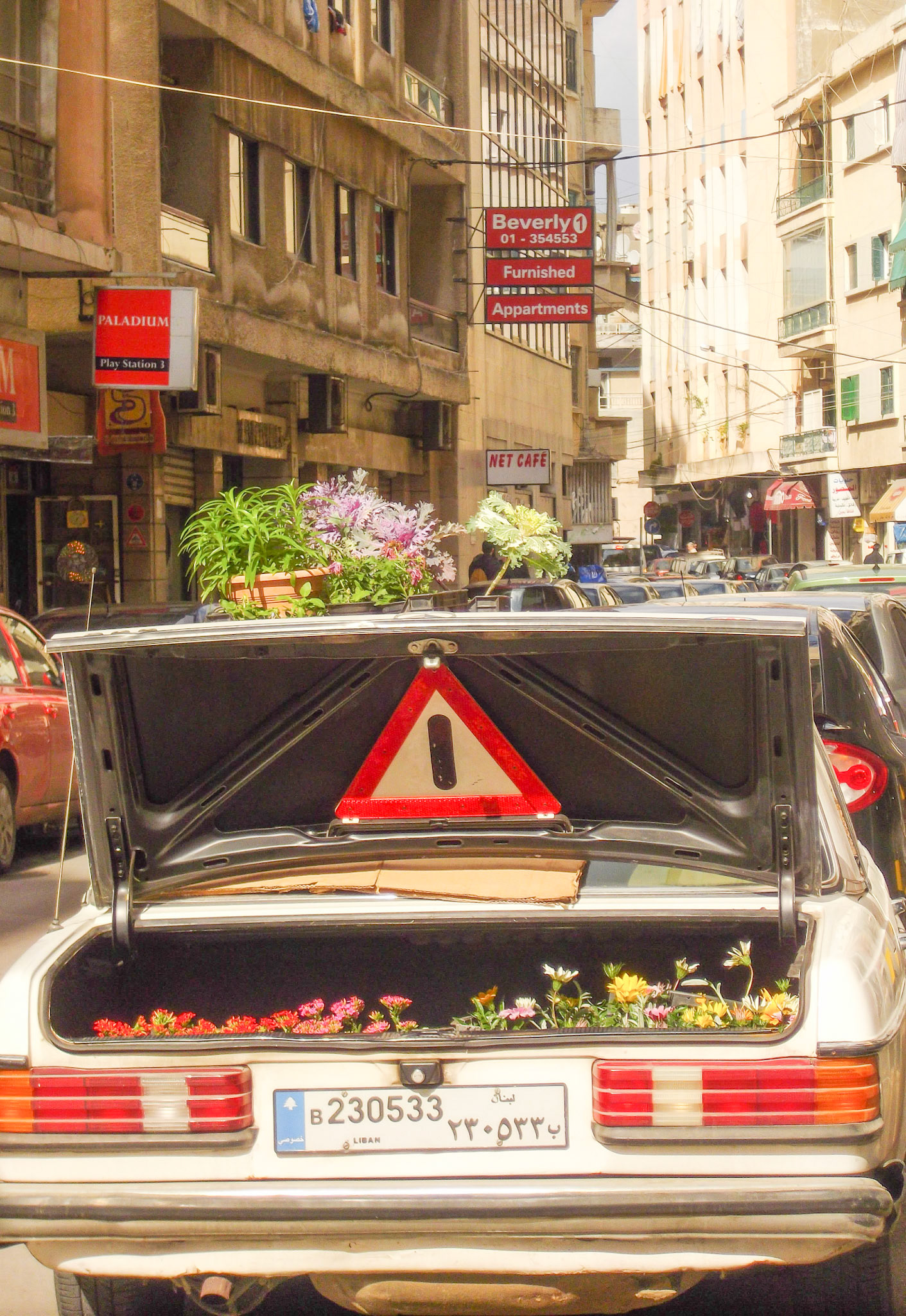 Vendeur de fleurs,  Beyrouth, Liban