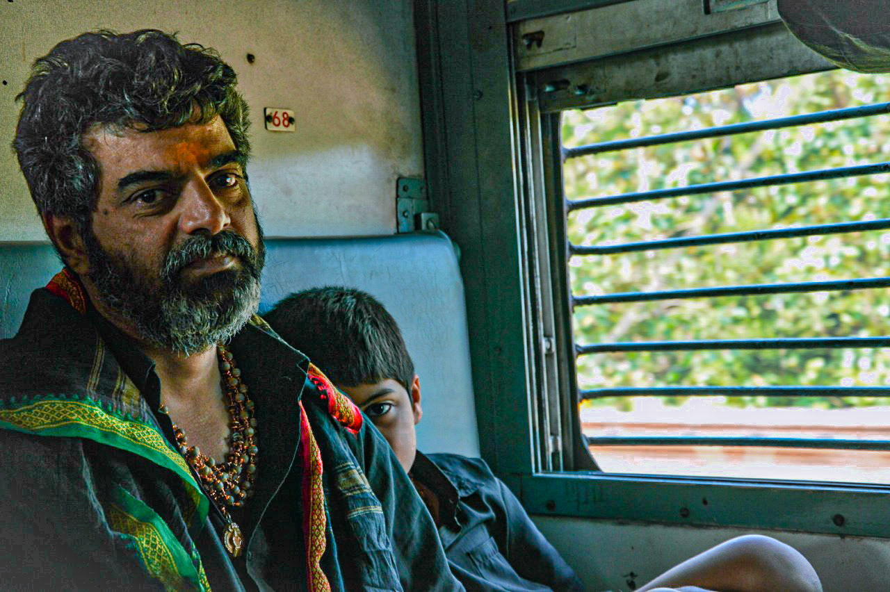 Père et fils - Sleeper class Inde