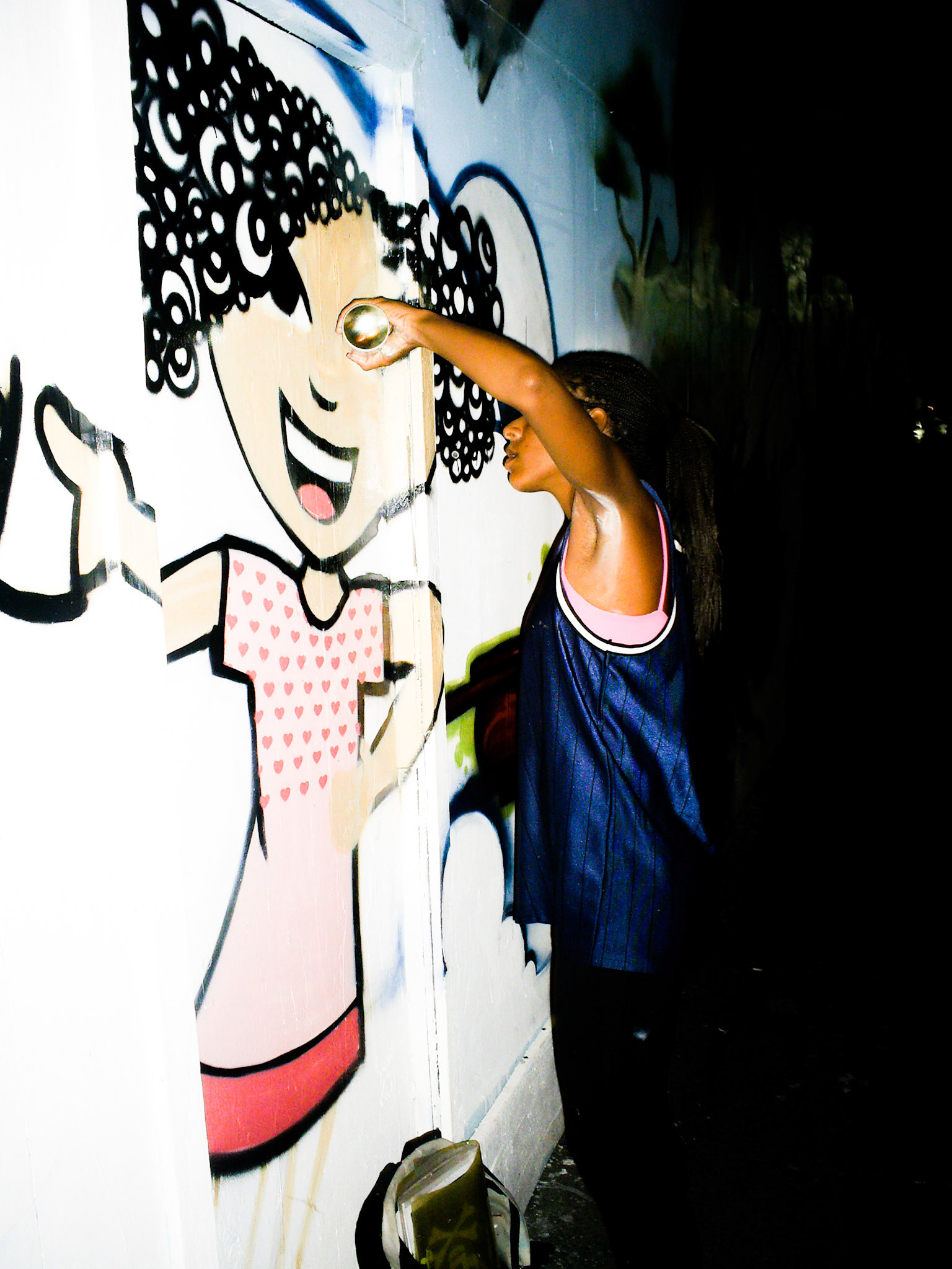 Autoportrait street art graffiti