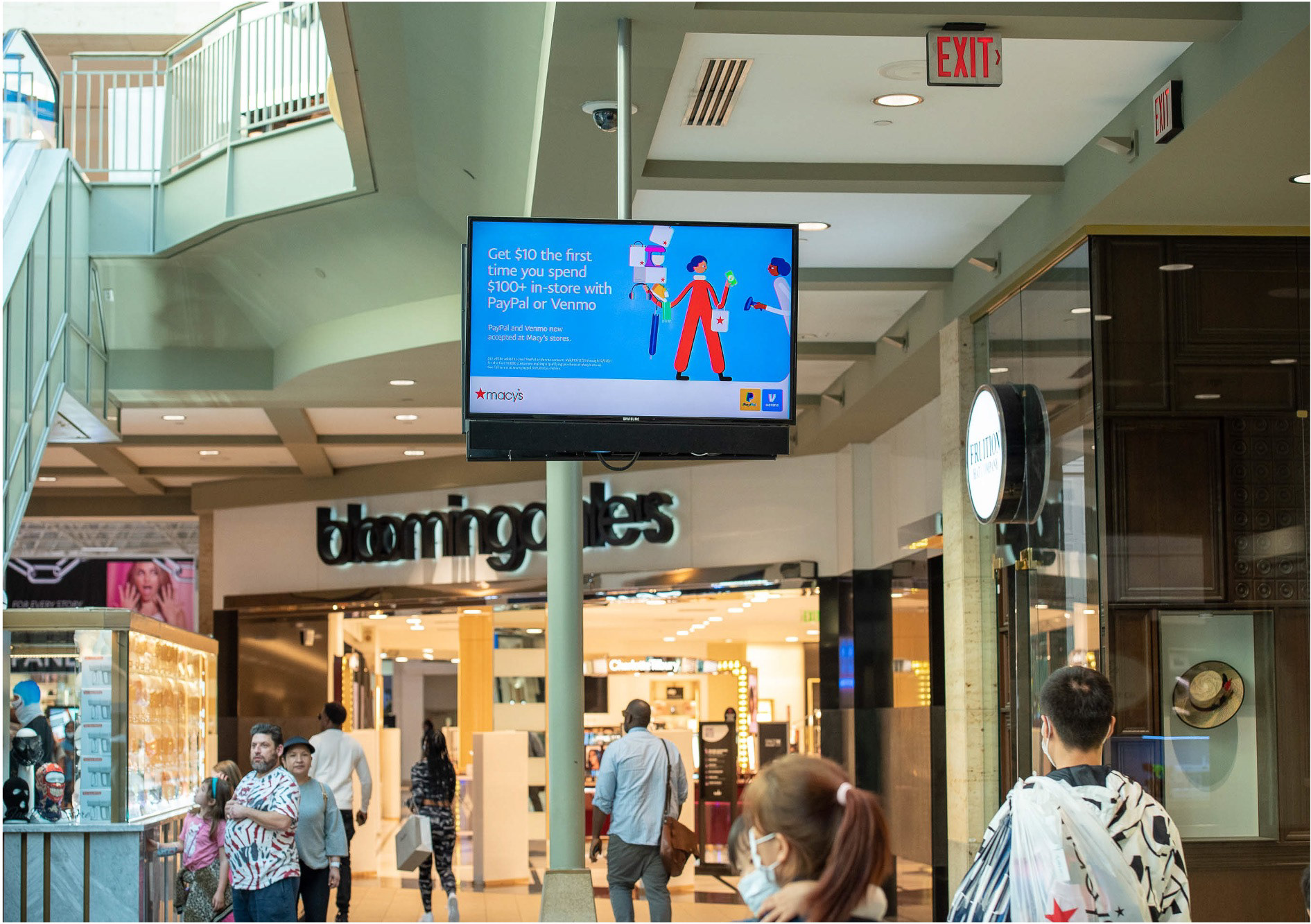 Digital signage at Atlanta mall