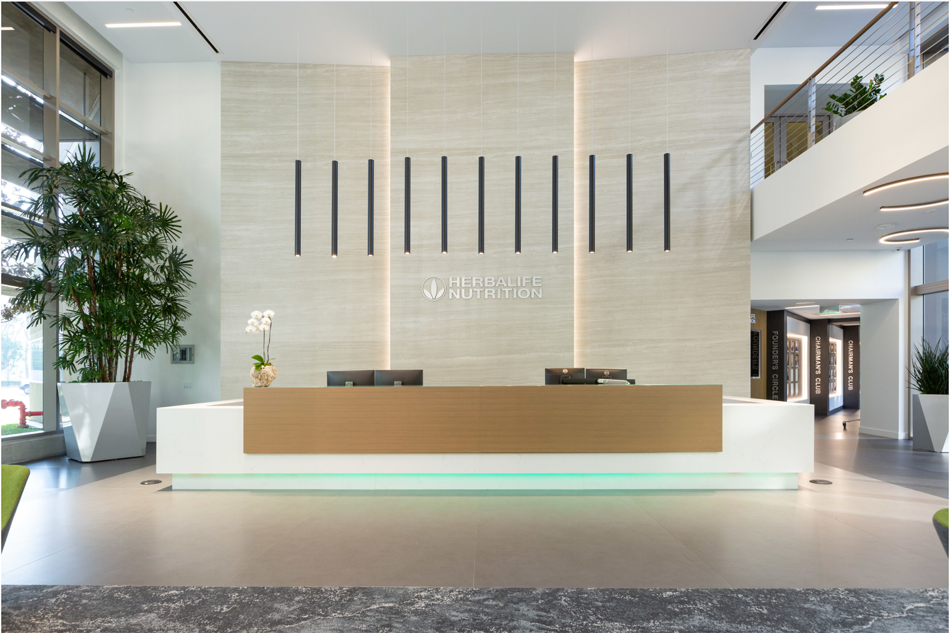 Updated reception desk