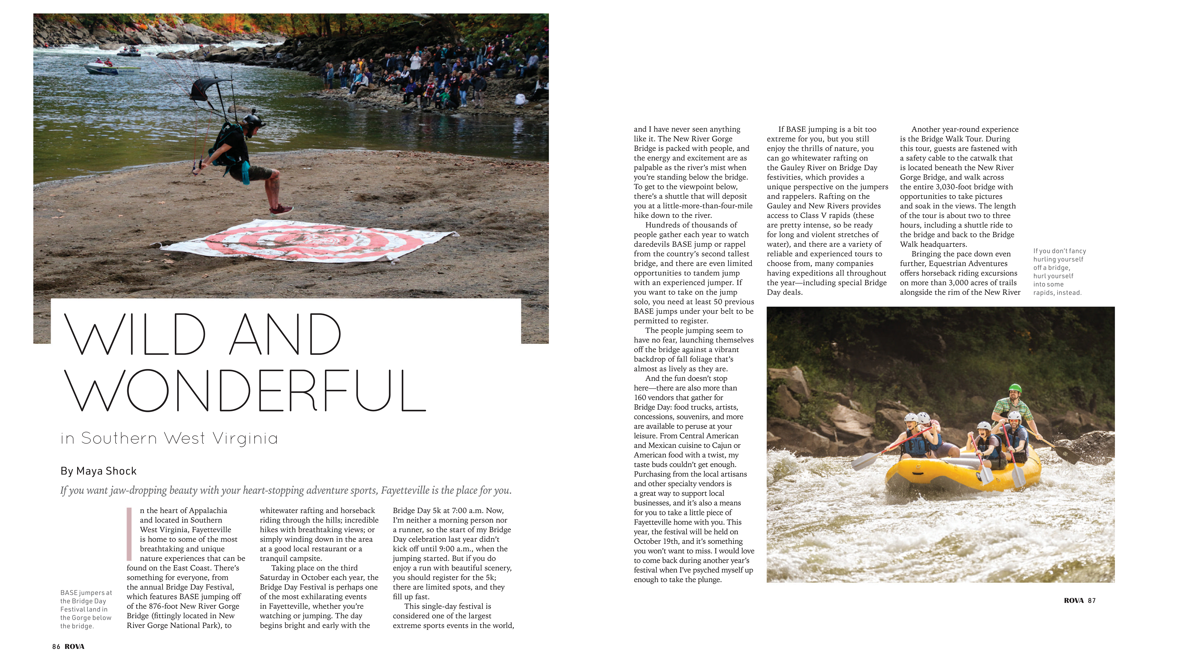 Pages 1 and 2 of my article published in ROVA Magazine