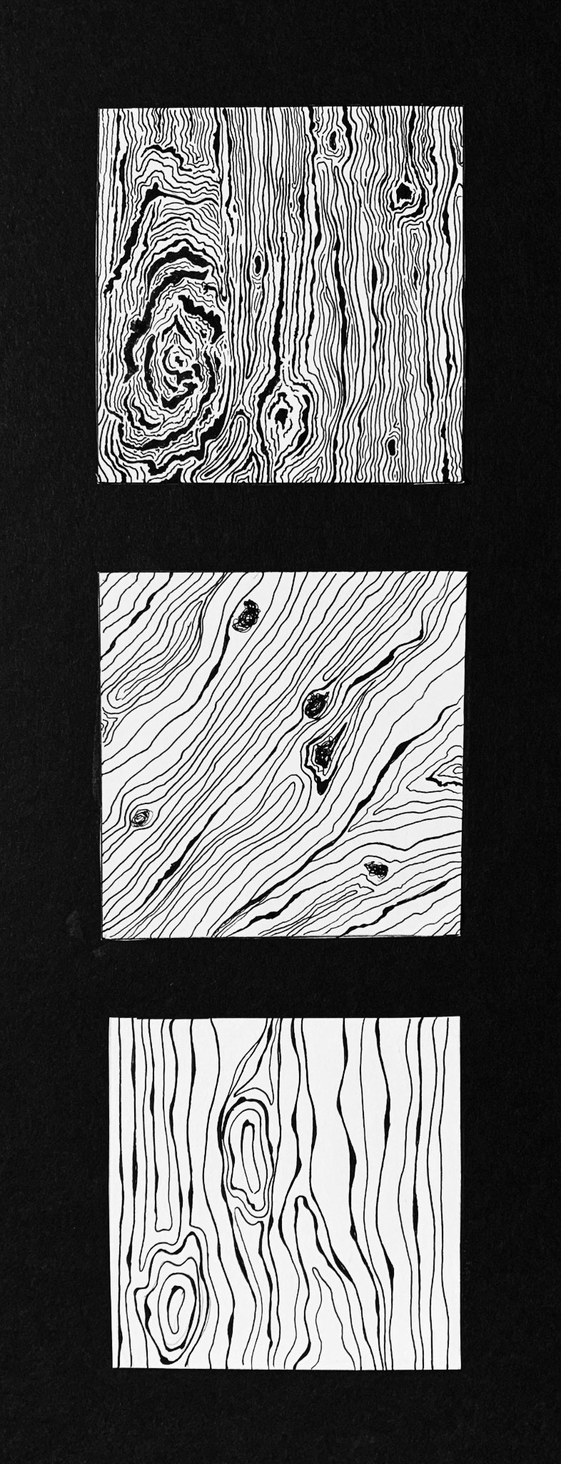 Ink on paper mounted on board