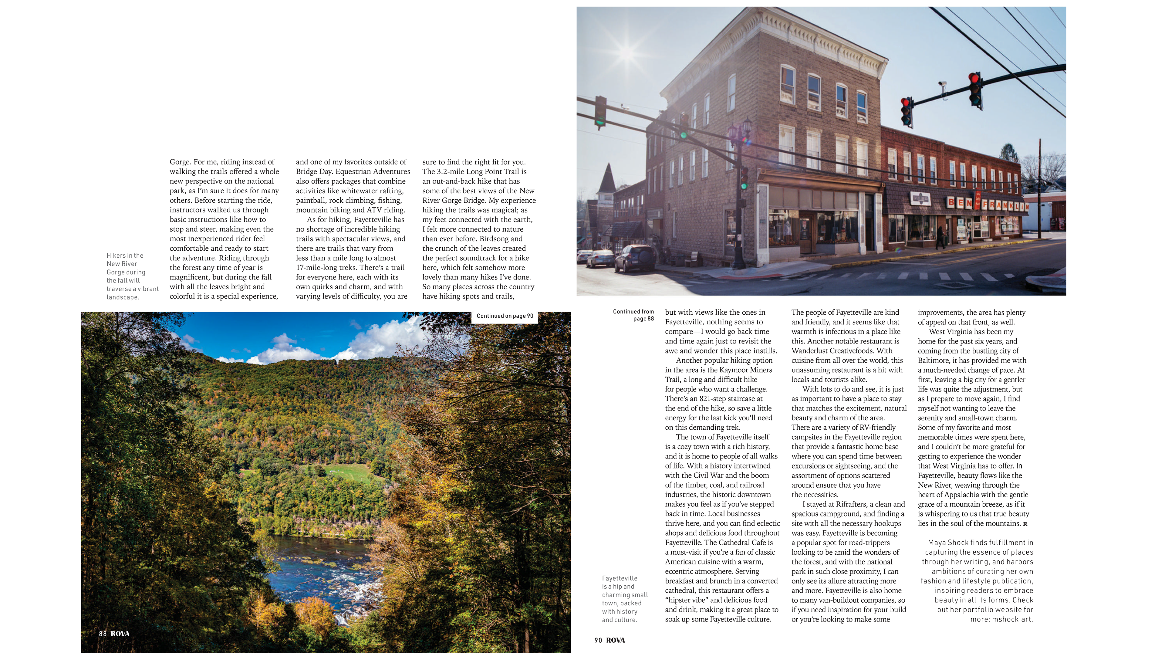 Pages 3 and 4 of my article published in ROVA Magazine