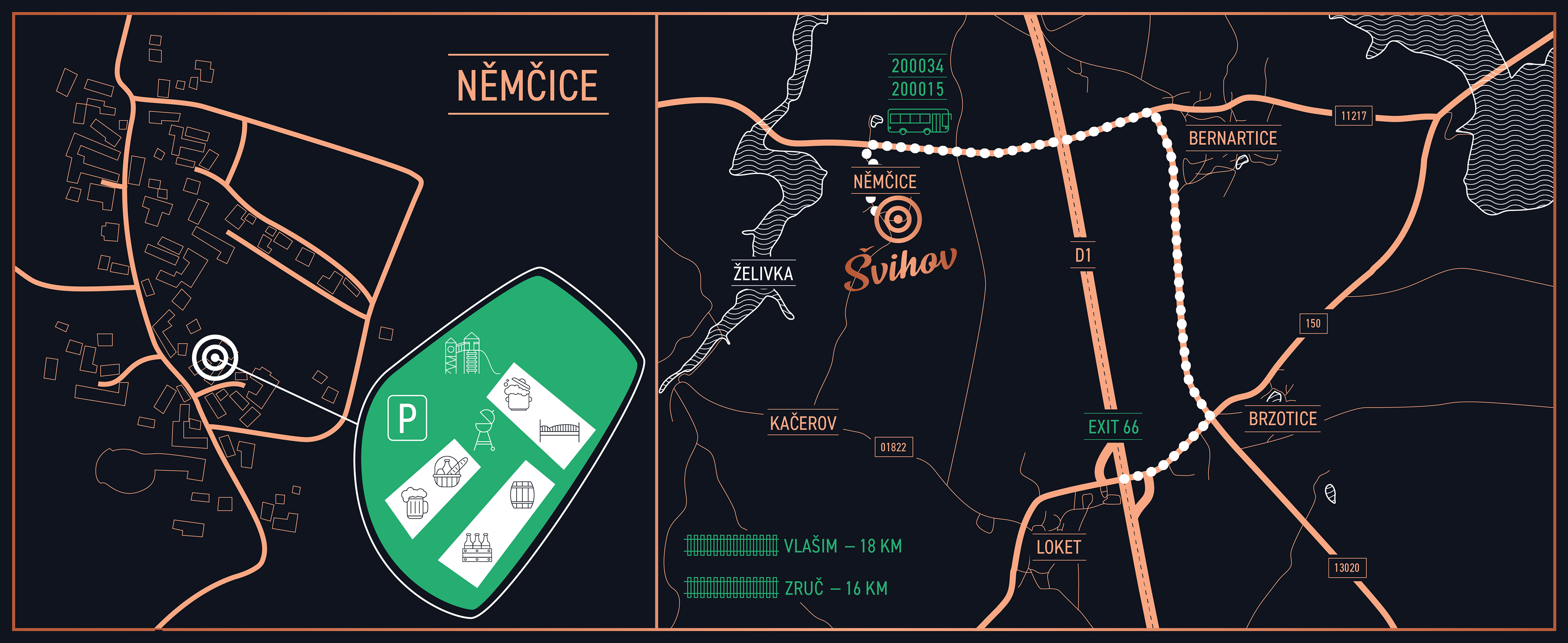 Svihov Brewery Area Map