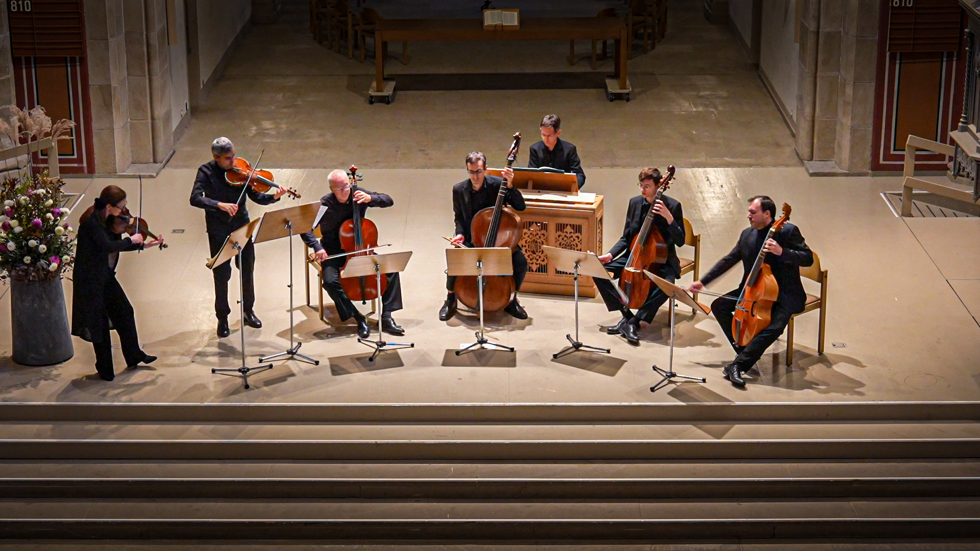 J.S.Bach: Brandenburg Concerto No.6 with Stella Marenholz, Martin Zeller, Alex Jellici, Gian-Andri Cuonz, Tobias Frankenreiter and Marcus Bernhard. 