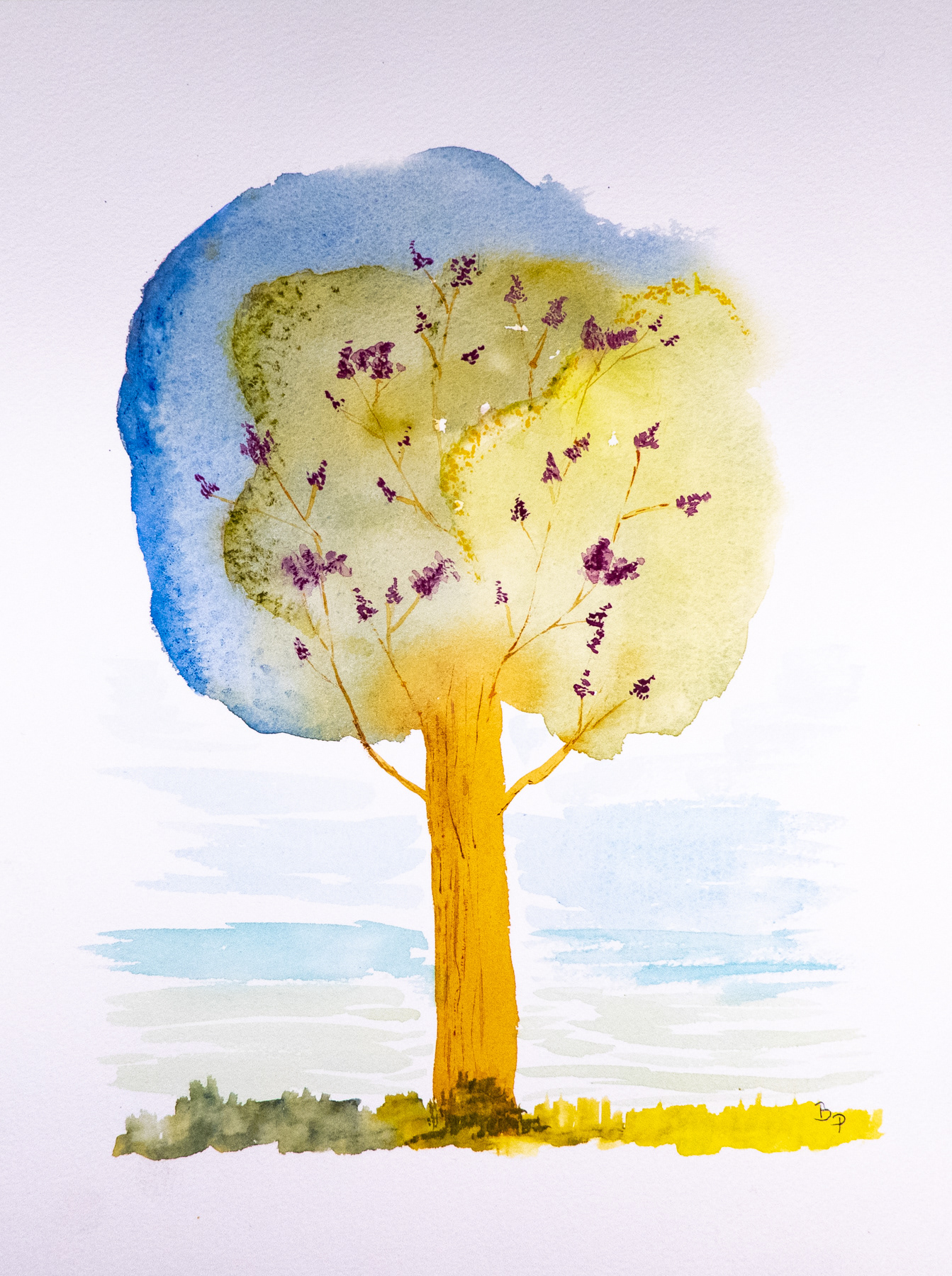 Arbre - Aquarelle (Salon de printemps 2022)