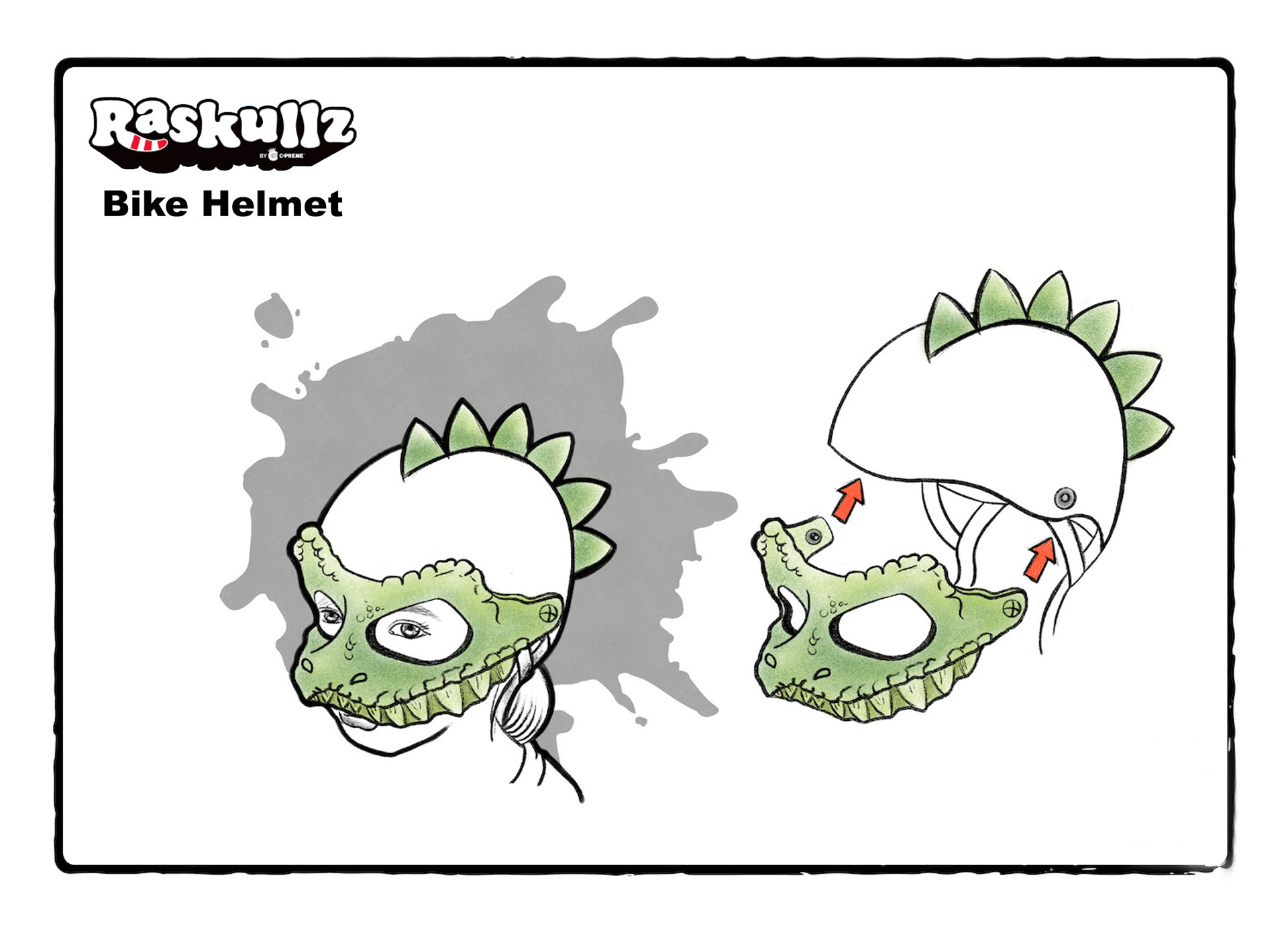Kids' Bike Helmet And Mask Design