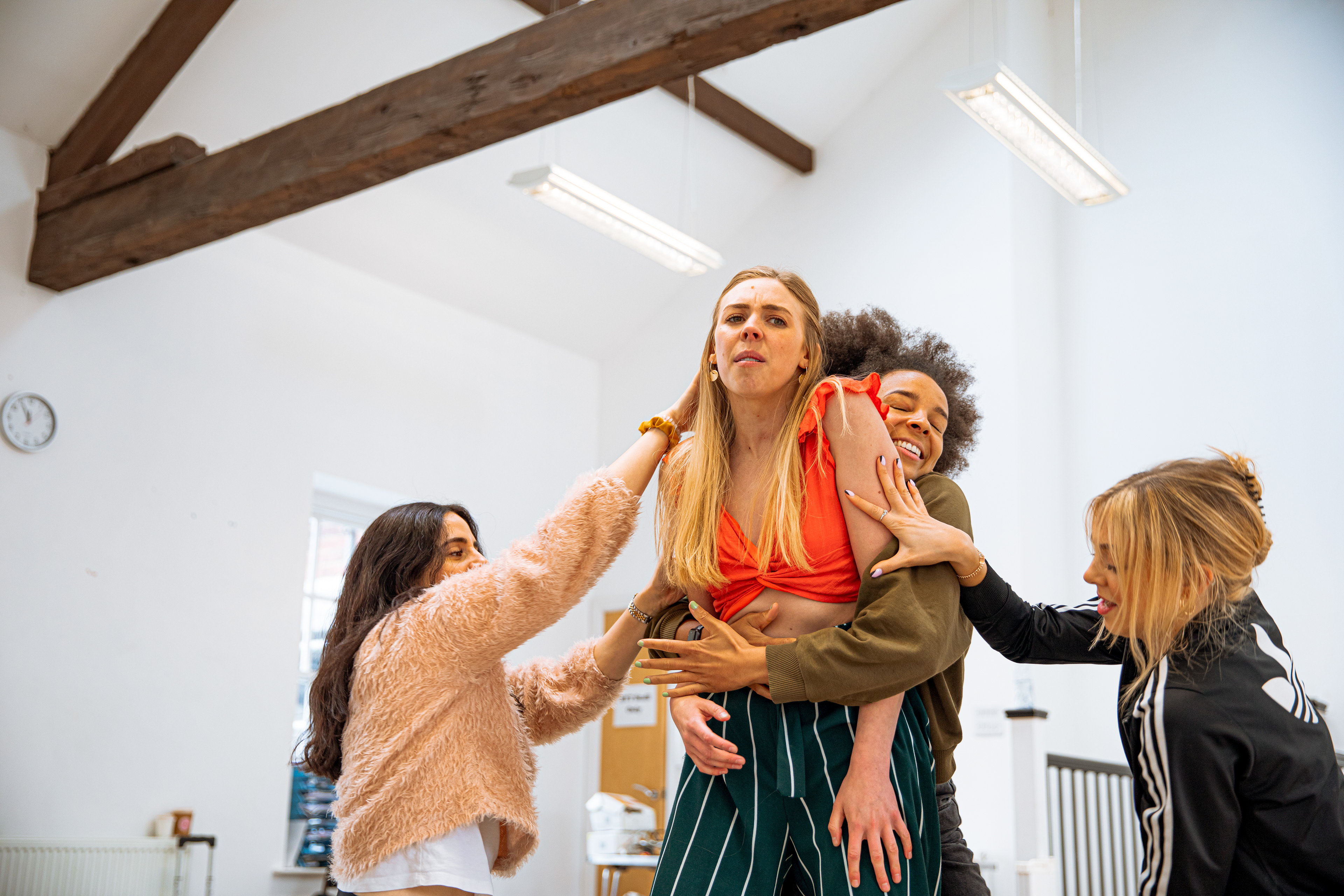 Rehearsal Photography for Shake The City at Leeds Playhouse