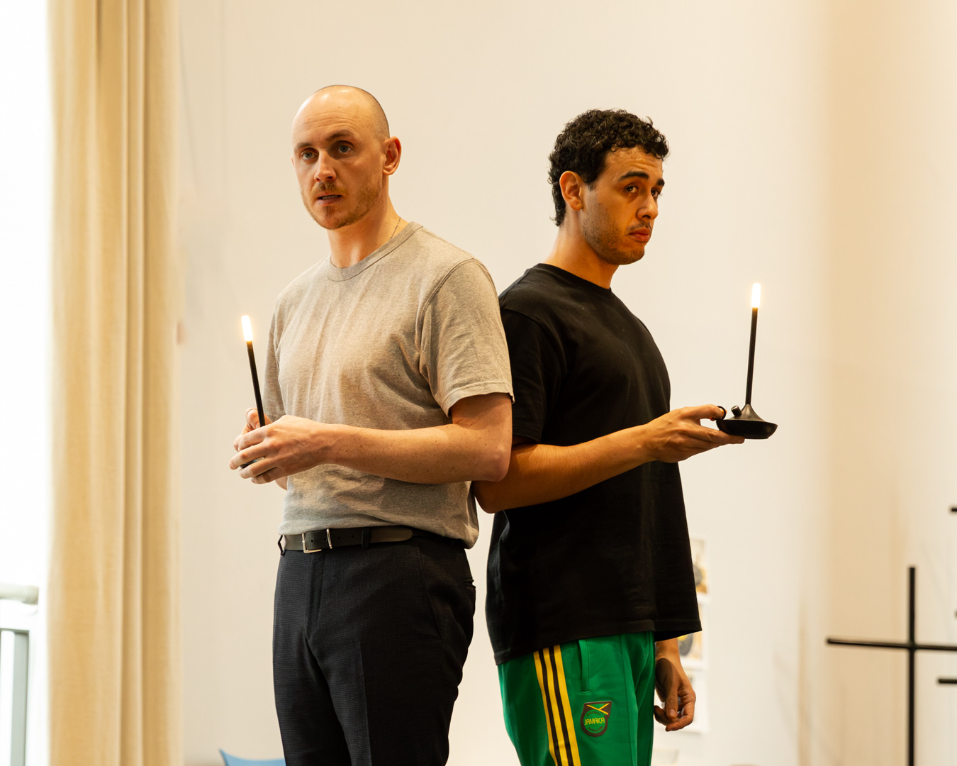 Richard, My Richard rehearsals - Philippa Gregory's debut play at Shakespeare North Playhouse. Co-produced by Shakespeare North Playhouse & Theatre Royal Bury St Edmonds. Directed by Katie Posner.