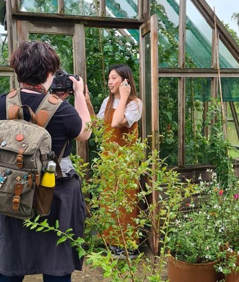 Behind the scenes of a styled shoot