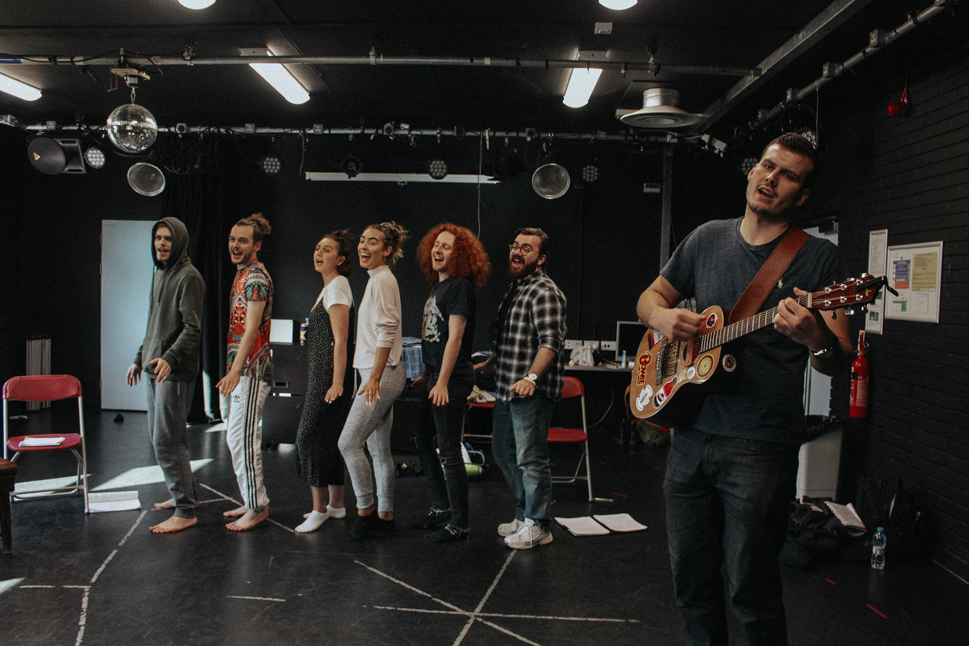 Rehearsals for The Wrong Un's Theatre Company