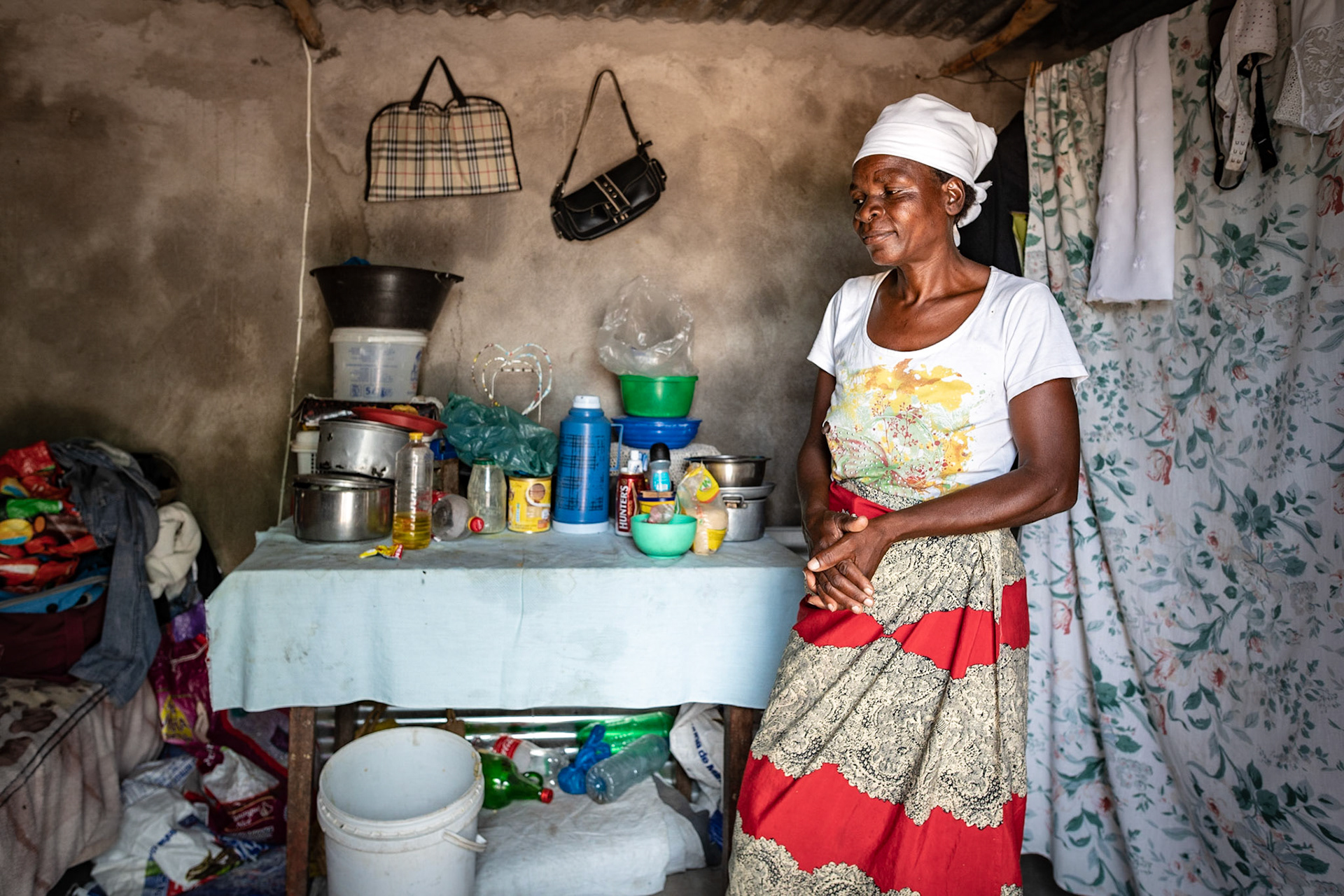 Armindo's mother in her kitchen
