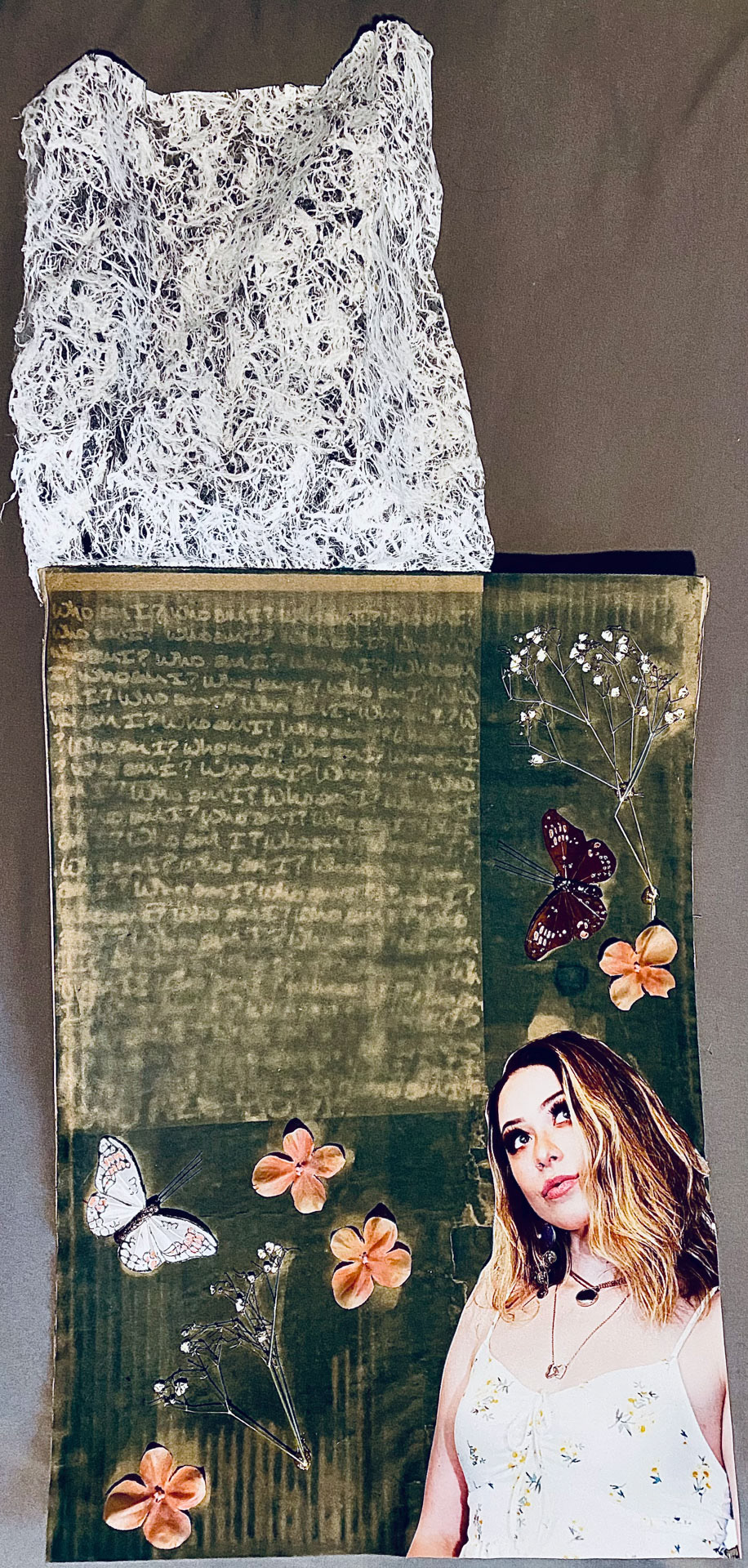 Mixed-Media: Cyanotype on Cardboard 
