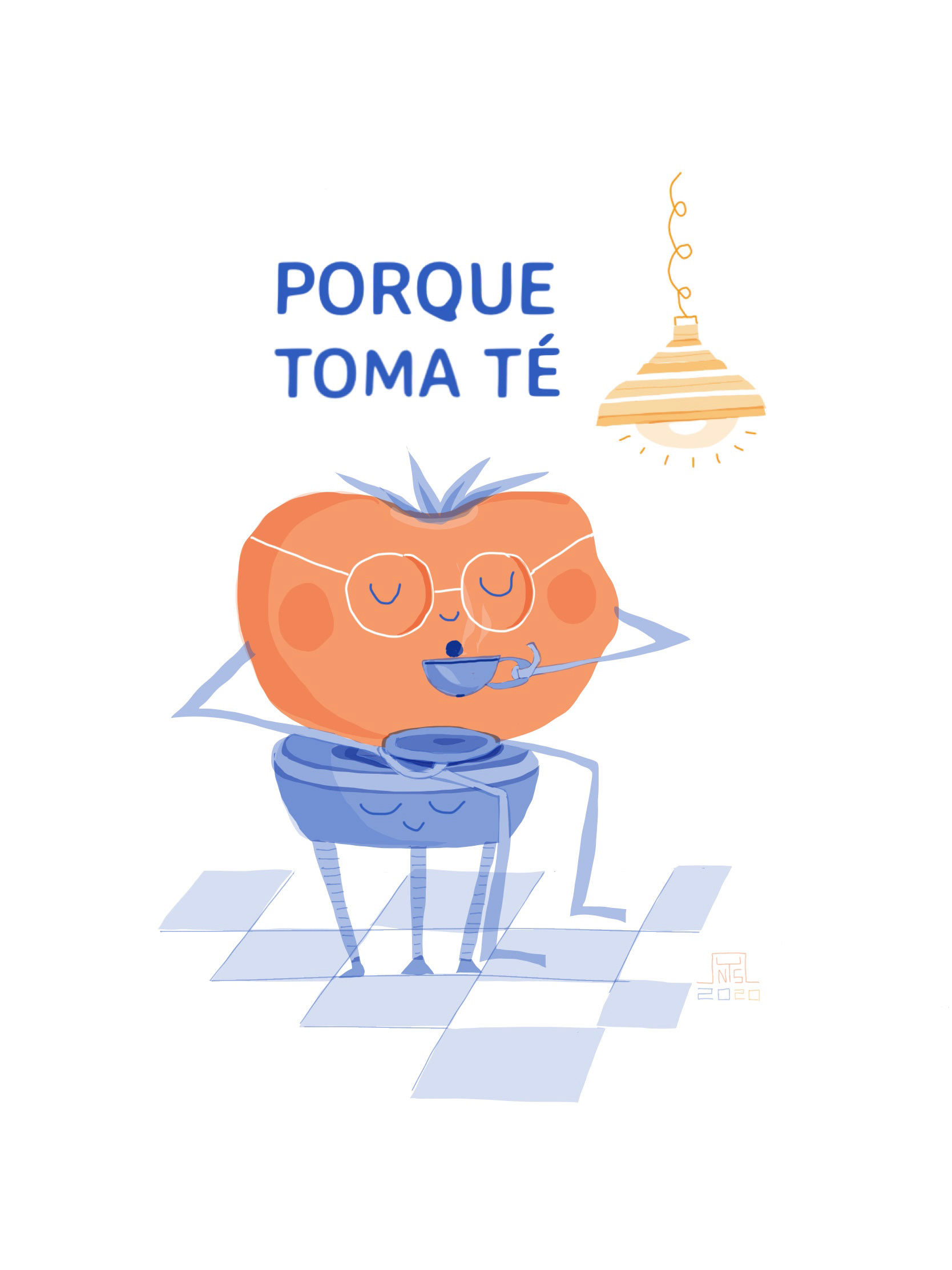 Porque toma Té/ Because he drinks tea